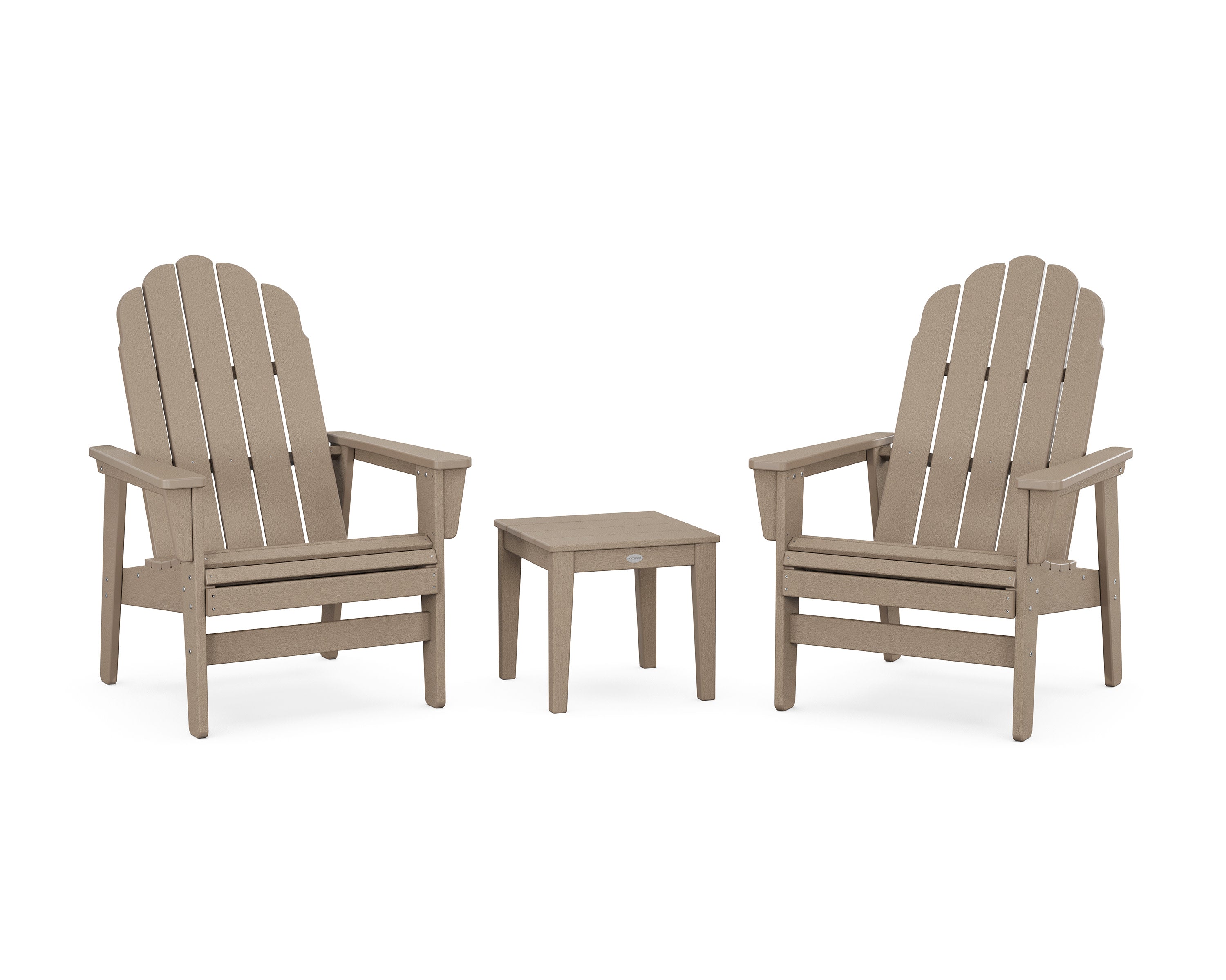 3-Piece Vineyard Grand Upright Adirondack Set in Vintage Sahara