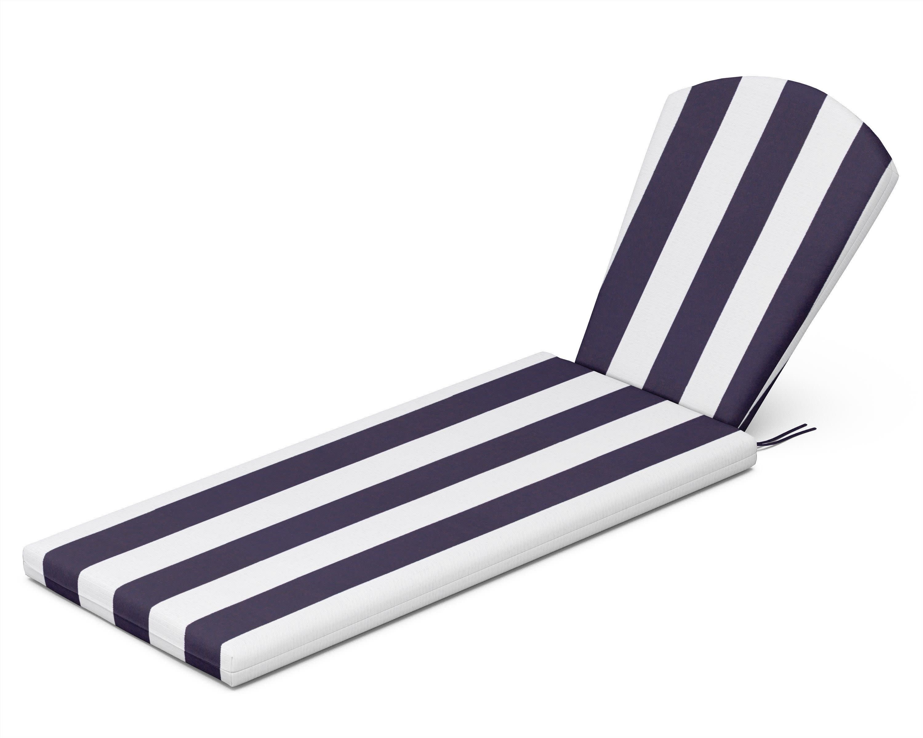 Chaise Cushion in Cabana Stripe Navy