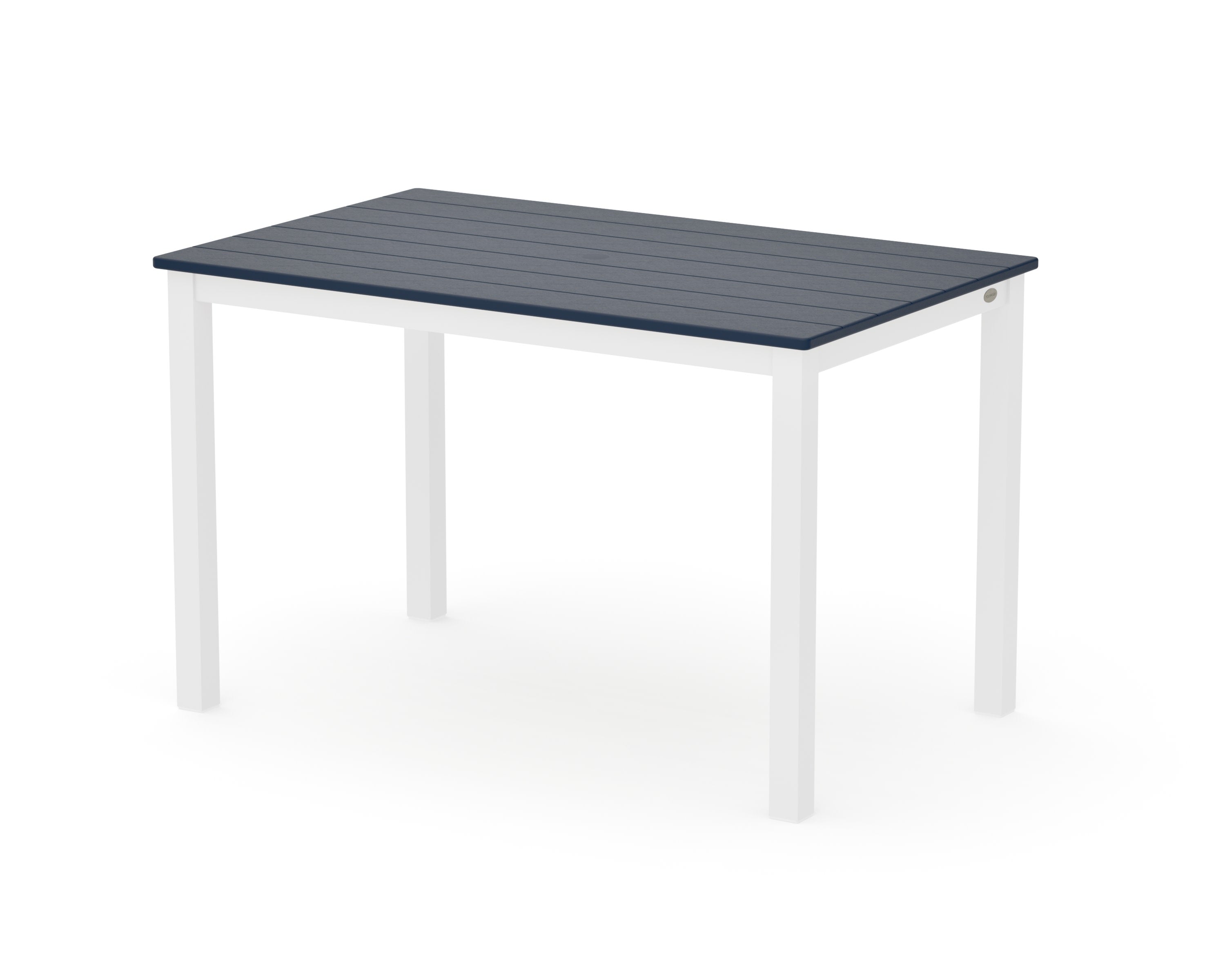 Main Street 30 x 48 Dining Table in White / Navy