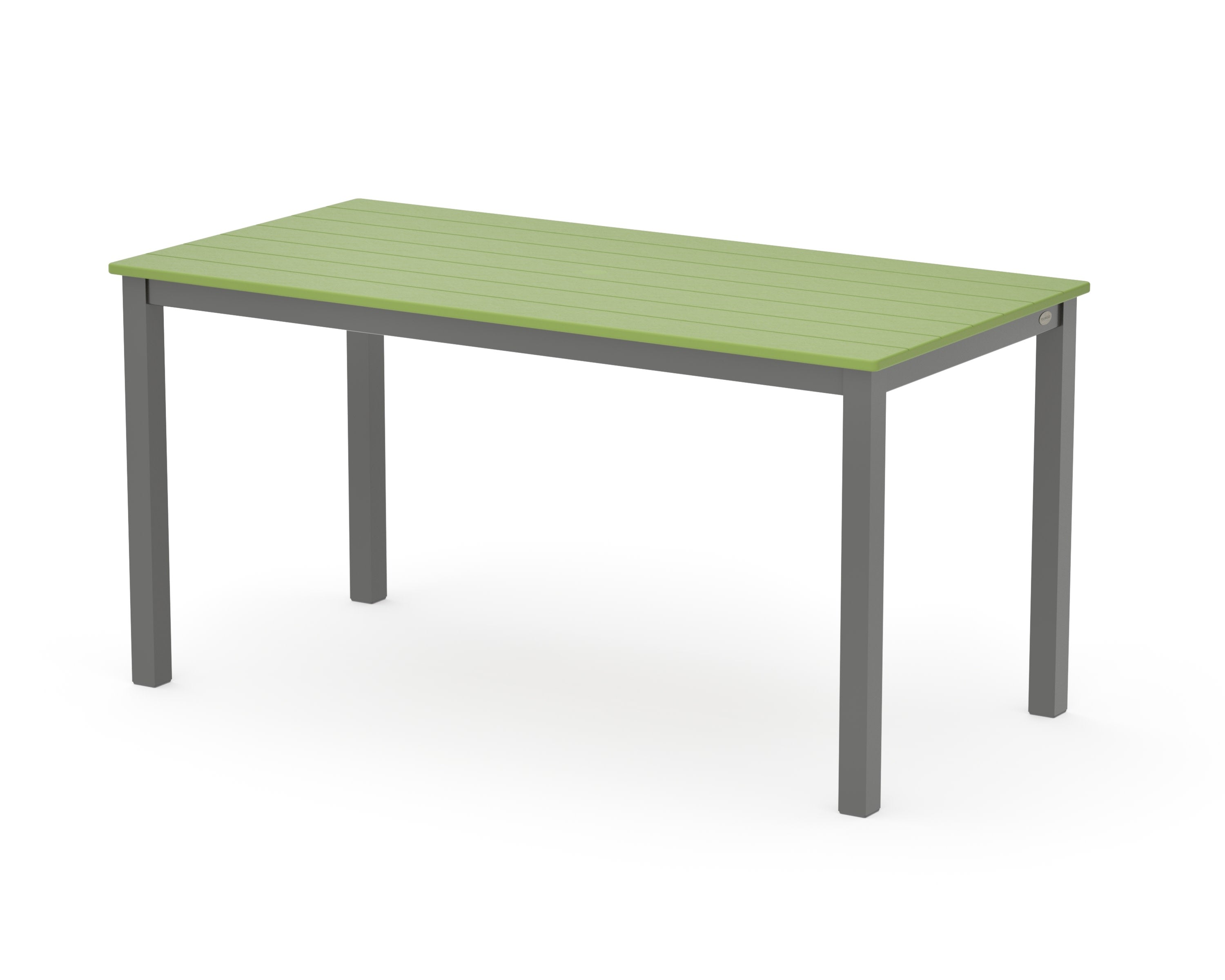 Main Street 30 x 60 Dining Table in Charcoal / Lime