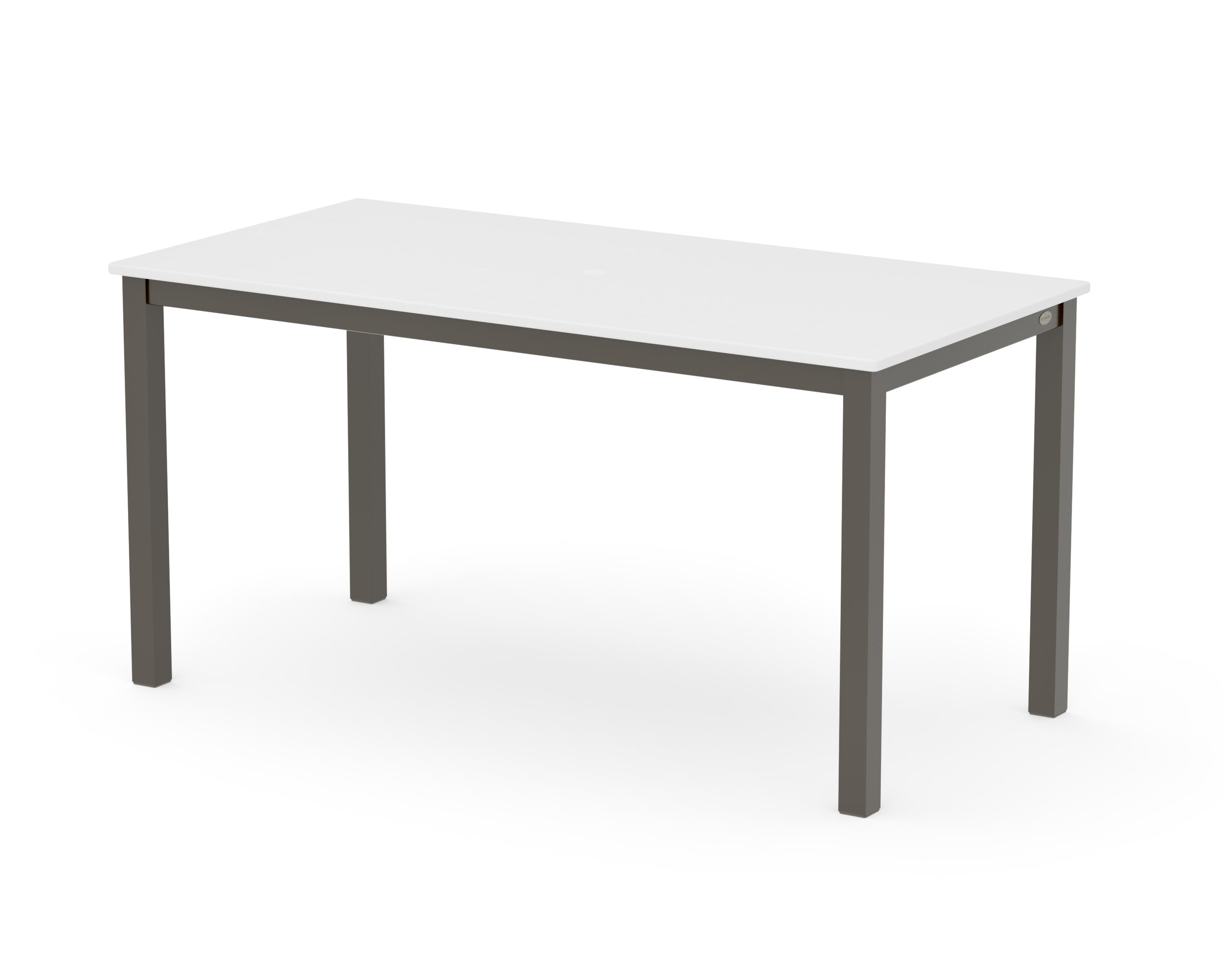 Main Street 30 x 60 Dining Table in Bronze / White