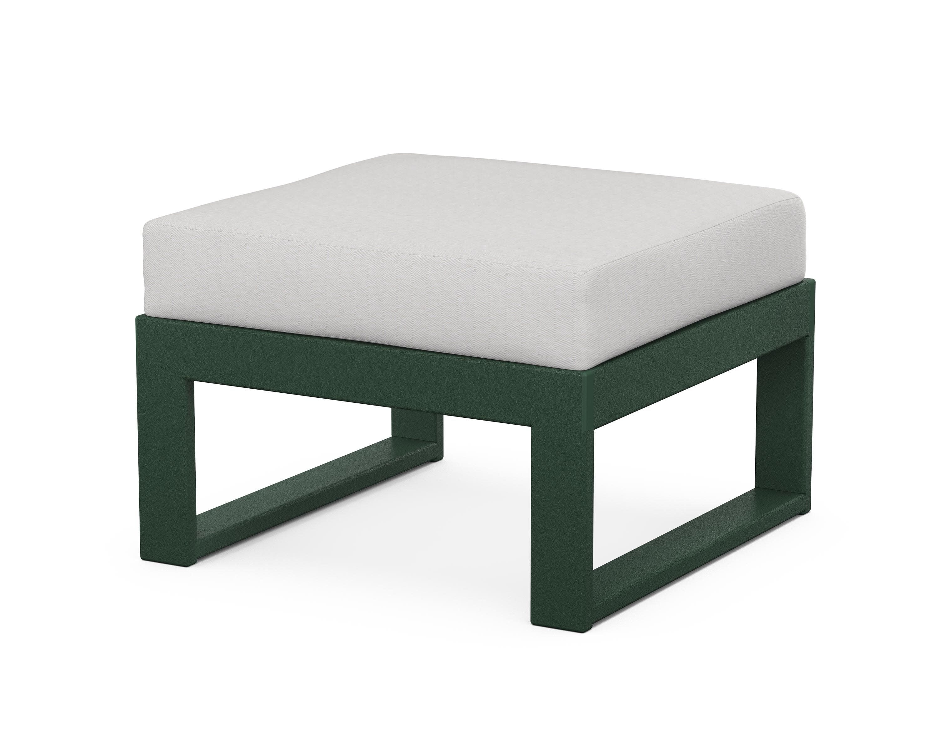 Modular Ottoman - Modern in Green / Diamond in the Rough