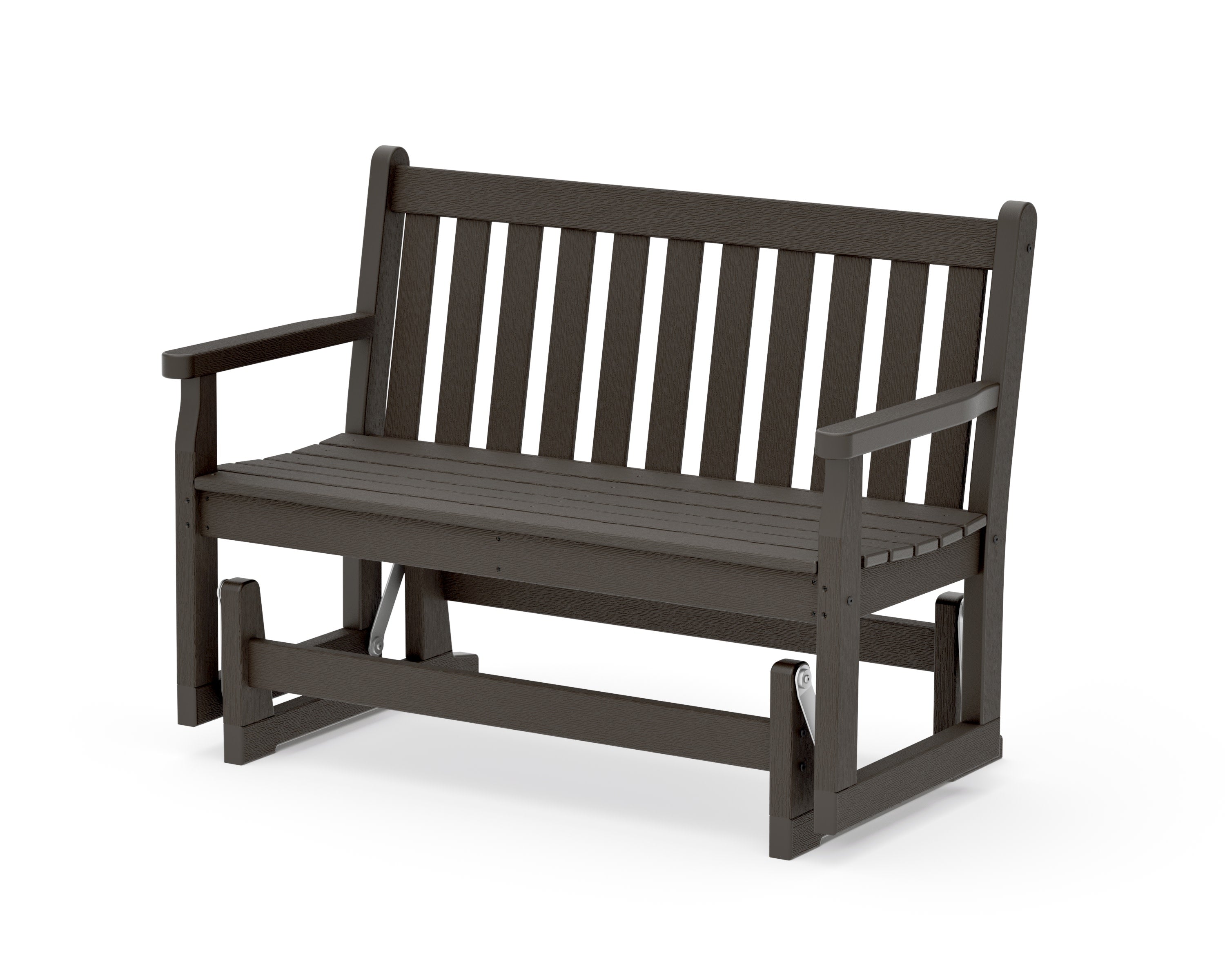 Traditional Garden 48" Glider in Vintage Coffee