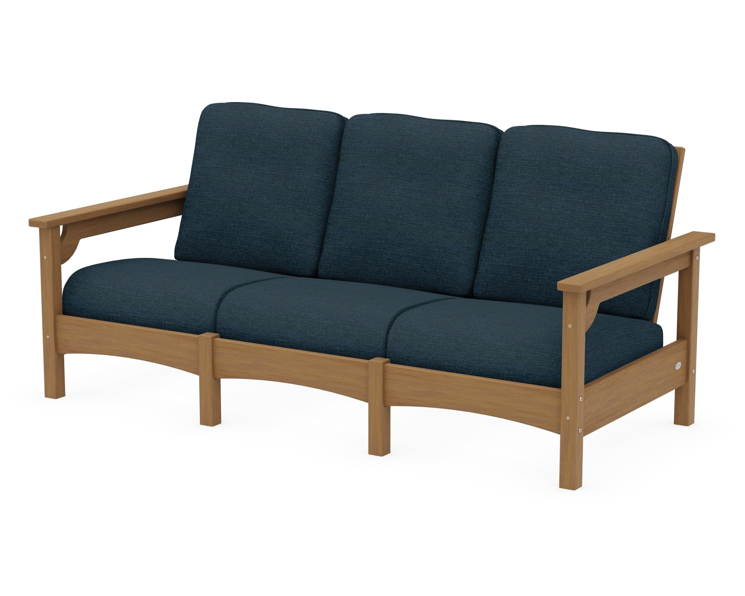 Club Sofa in Natural / Platform Indigo