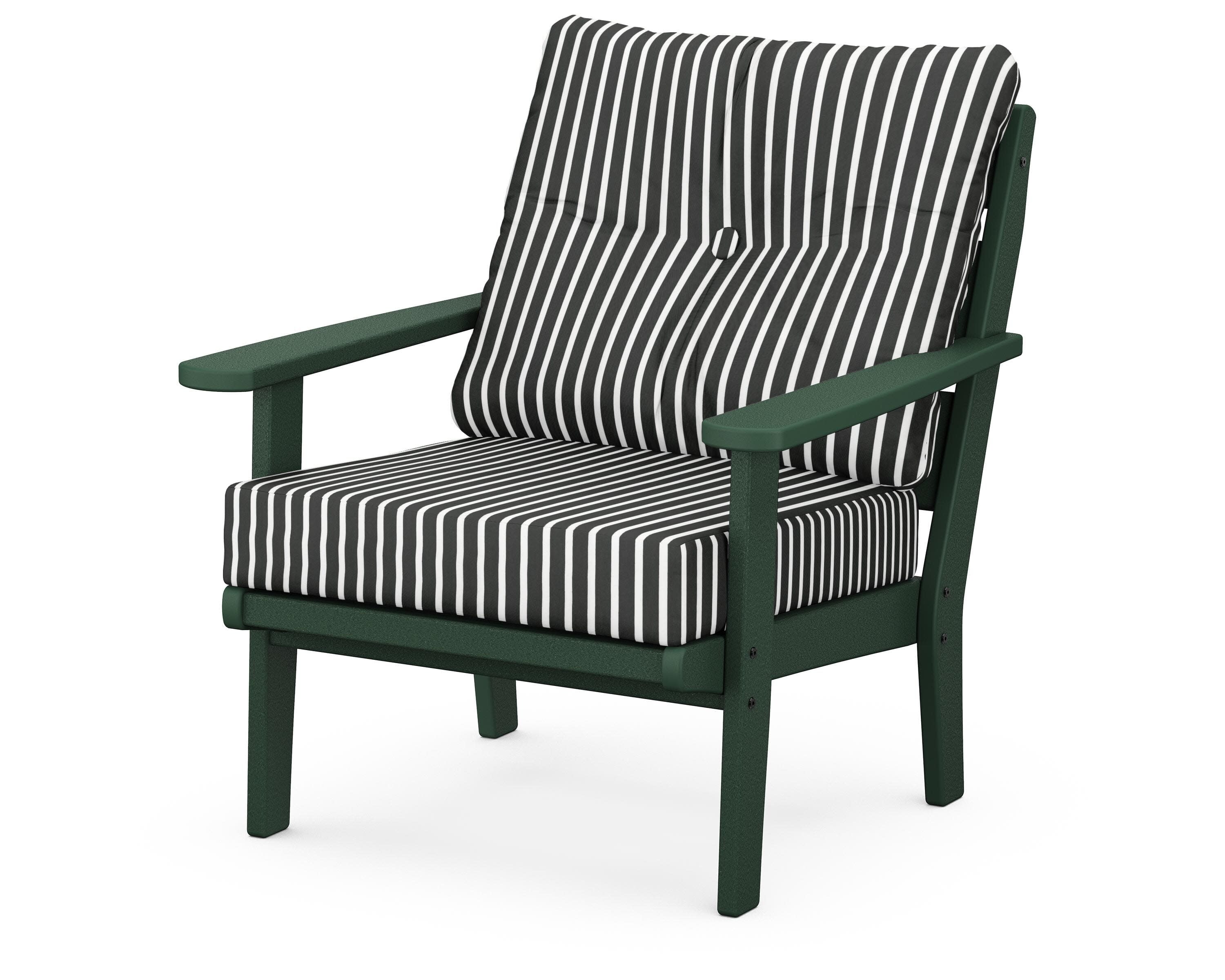 Lakeside Deep Seating Chair in Green / Shore Classic