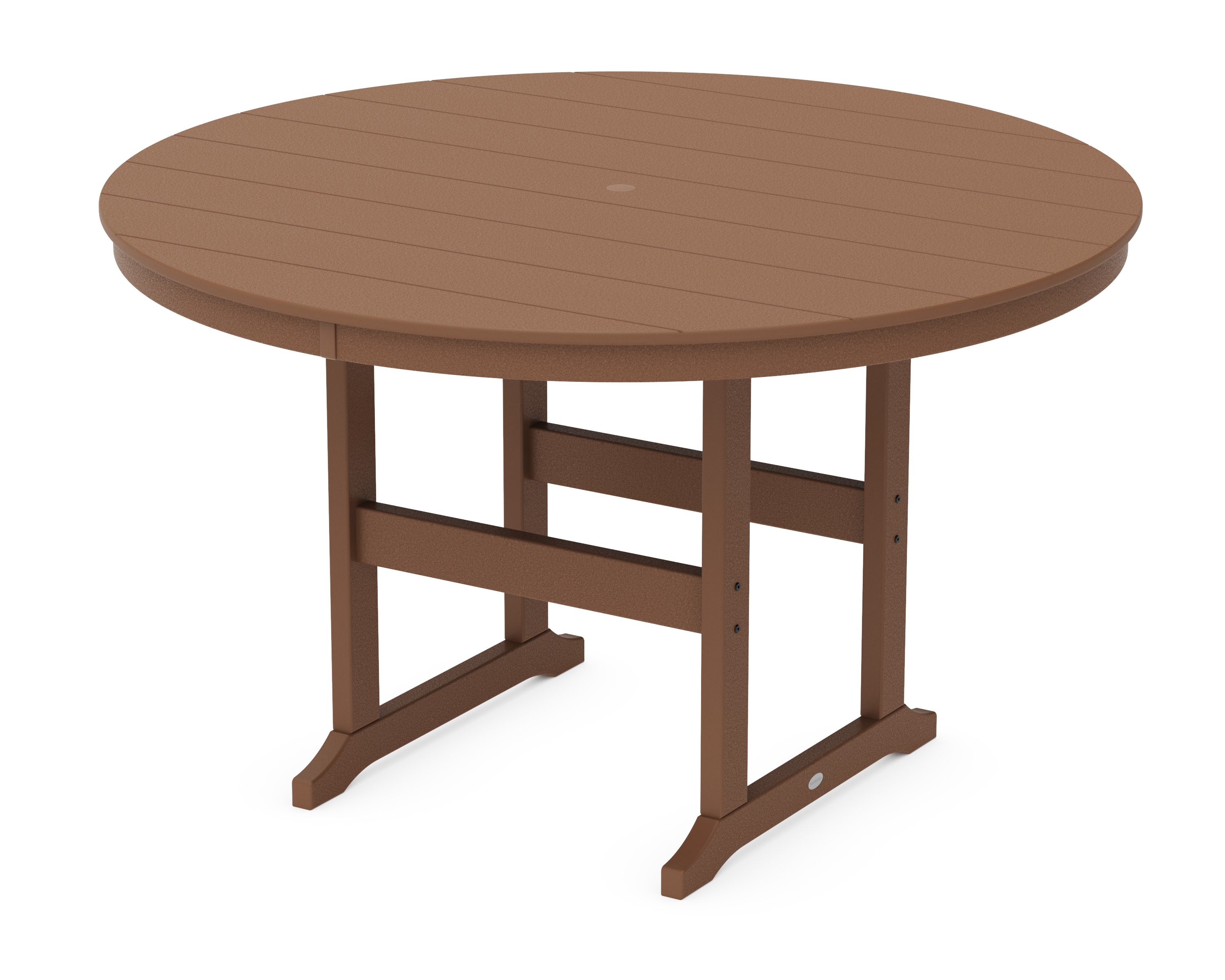 60" Round Farmhouse Counter Table in Teak