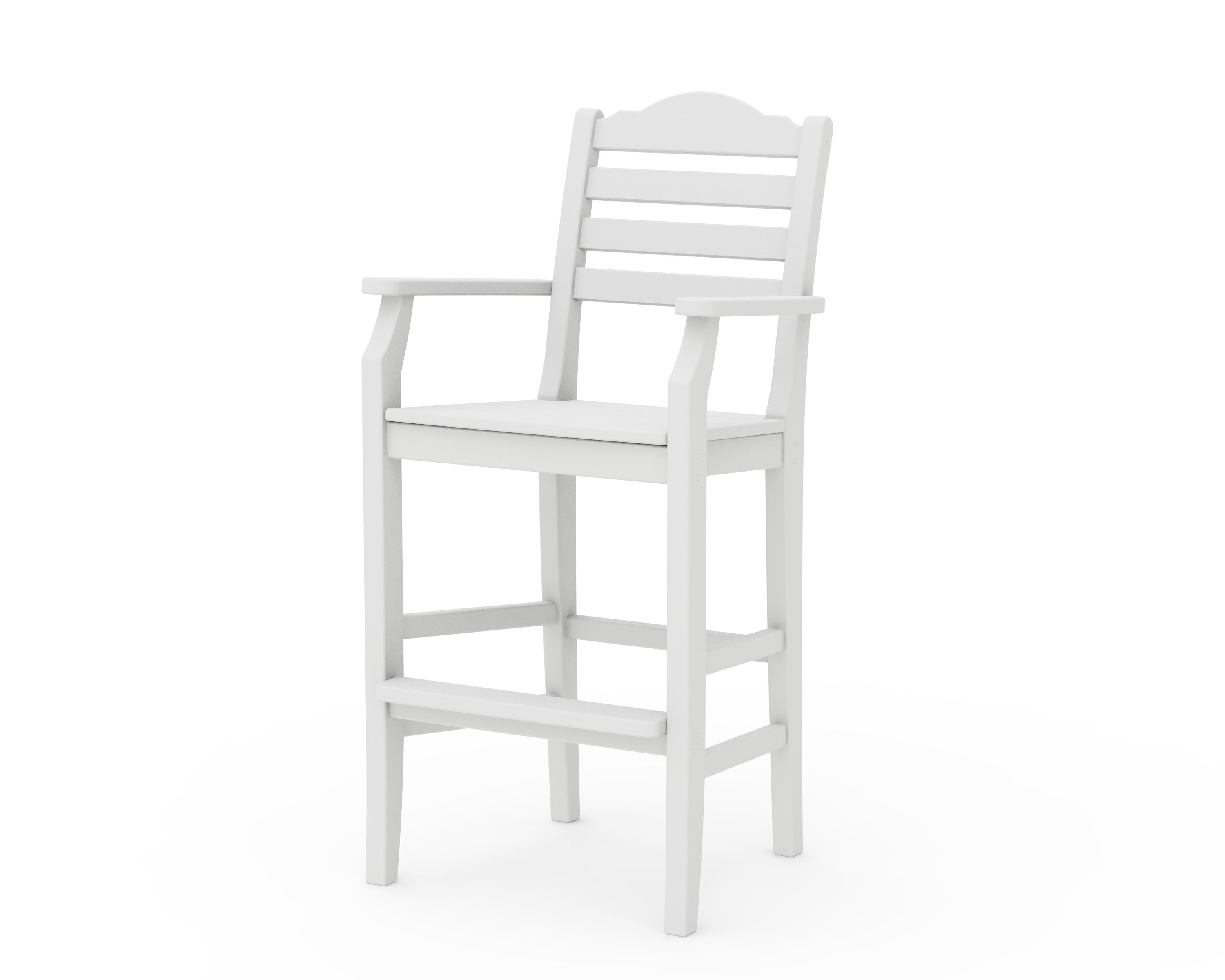 Savannah Bar Arm Chair in White
