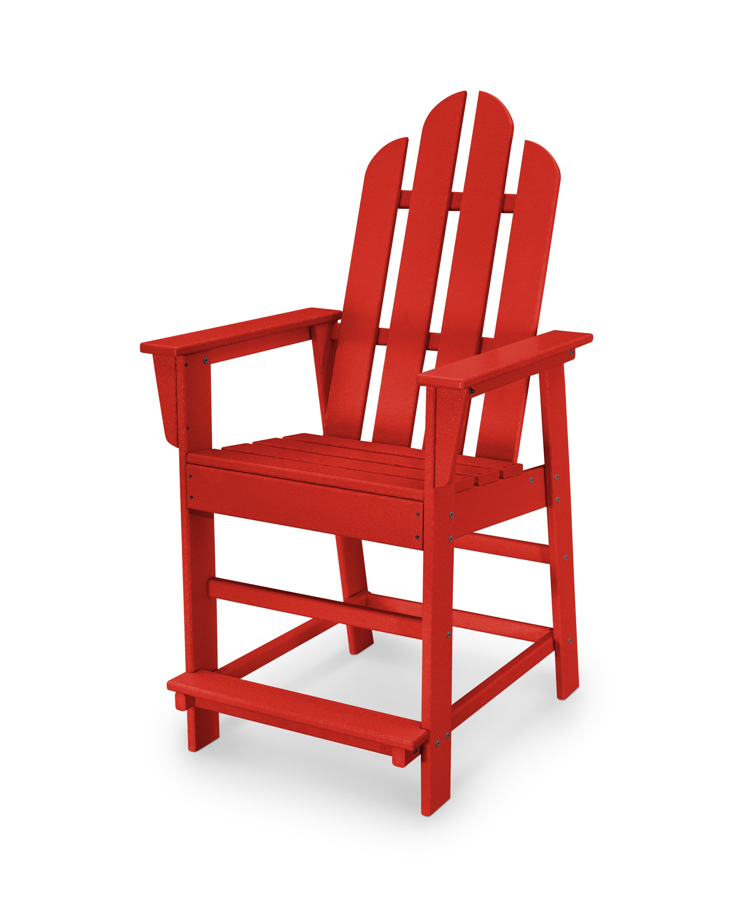 Long Island Counter Chair in Sunset Red