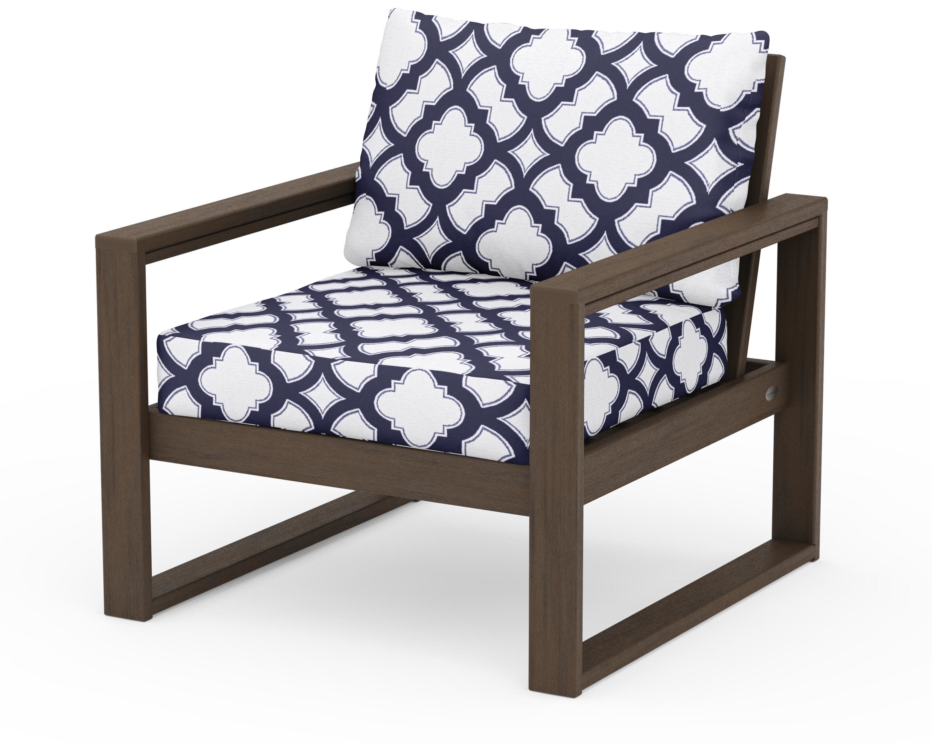 EDGE Club Chair in Kona / Trellis Navy