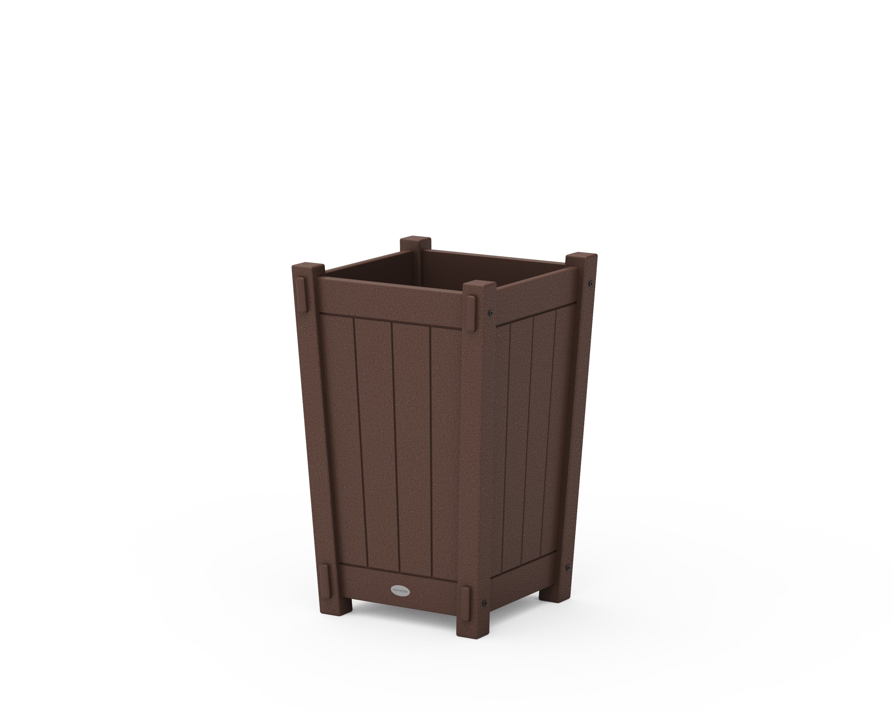 Vineyard Tapered Square Short Planter Box in Mahogany