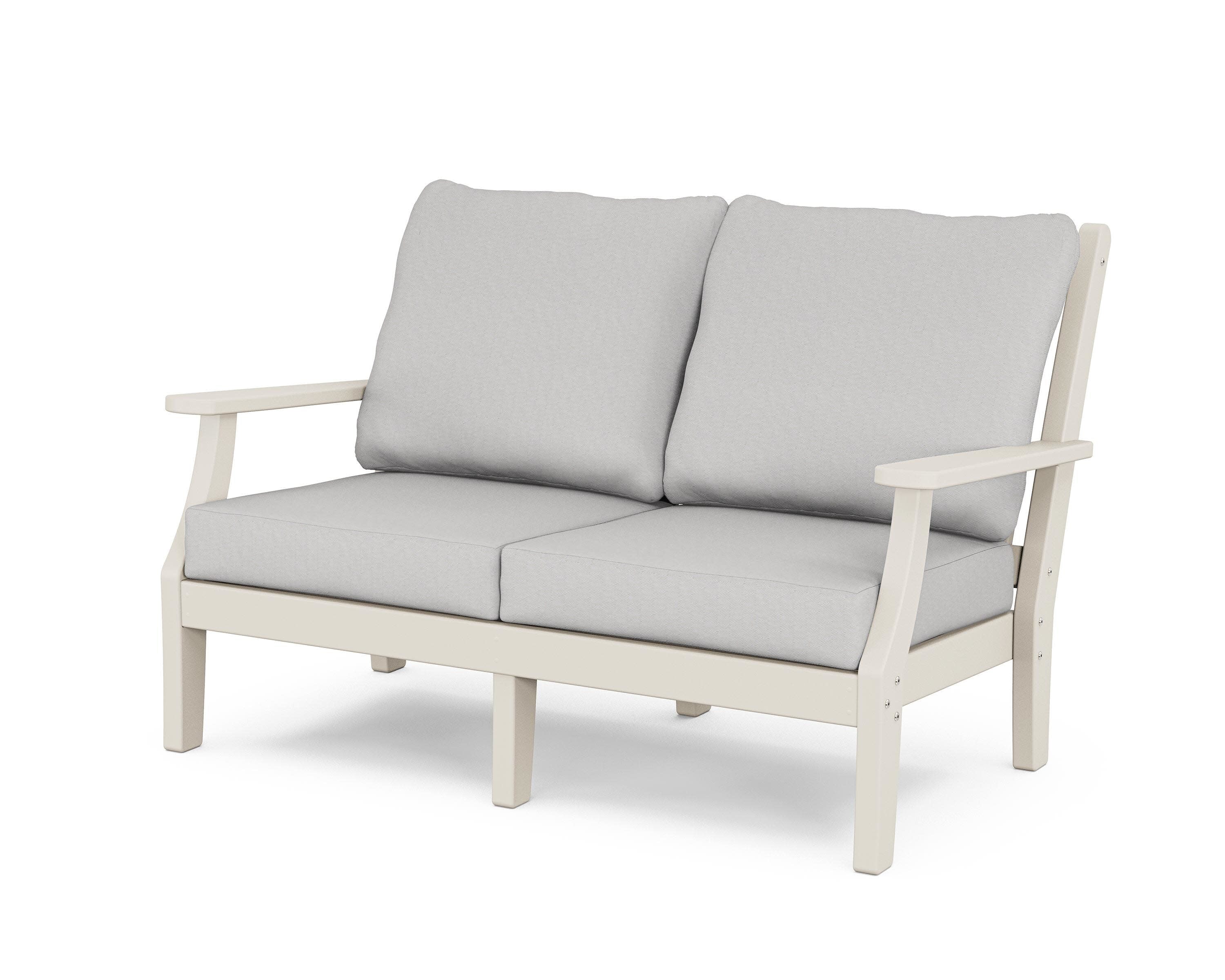 Wovendale Deep Seating Loveseat in Sand / Diamond in the Rough