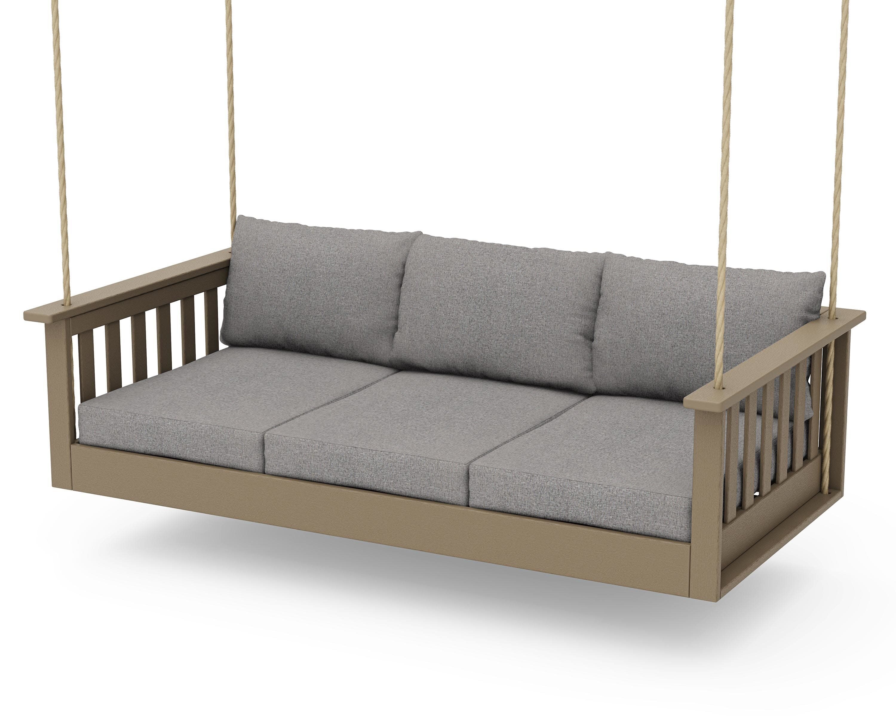 Vineyard Daybed Swing in Vintage Sahara / Grey Mist