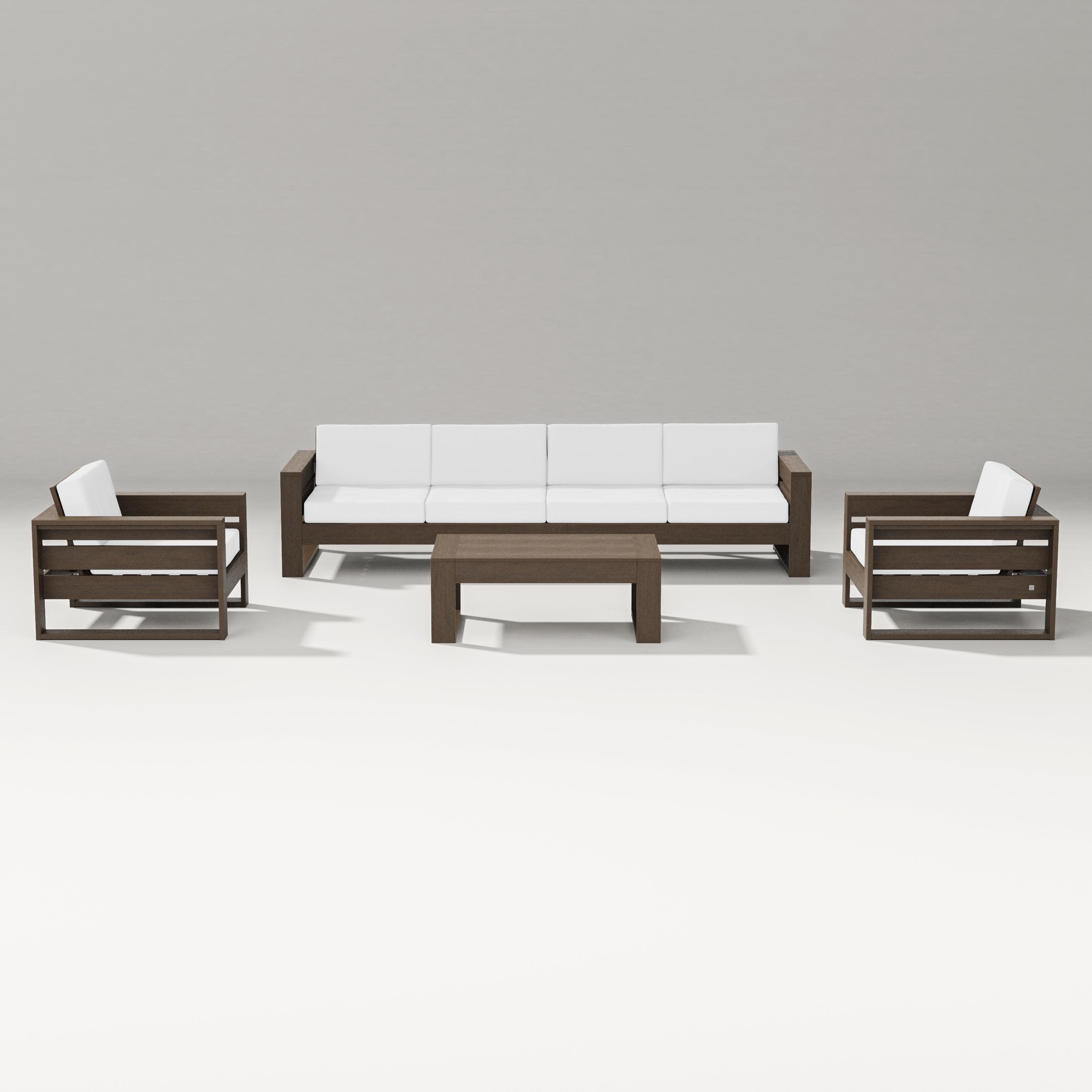 Latitude 5-Piece Lounge Sofa Set in Kona / Natural