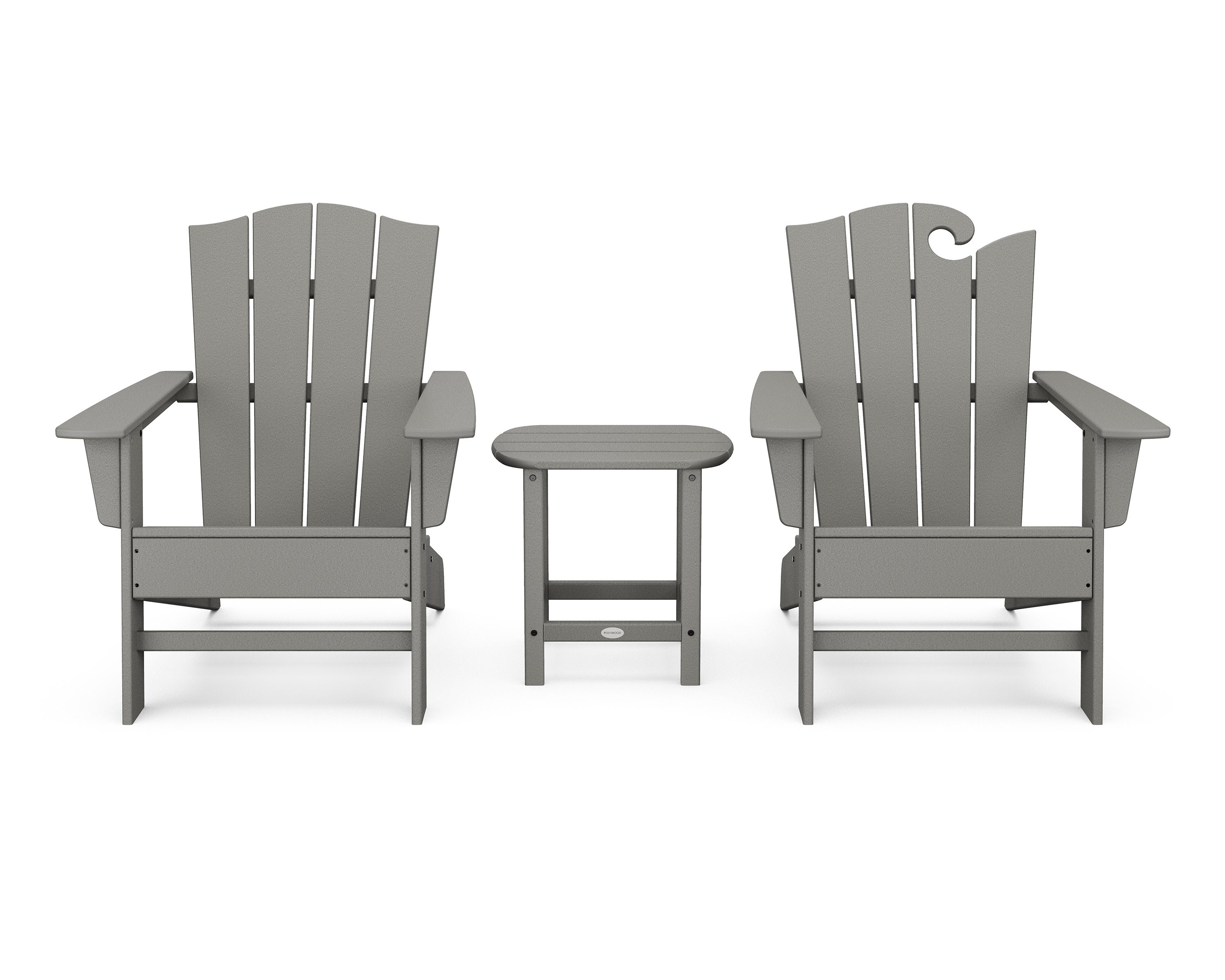 Wave Collection 3-Piece Set in Slate Grey