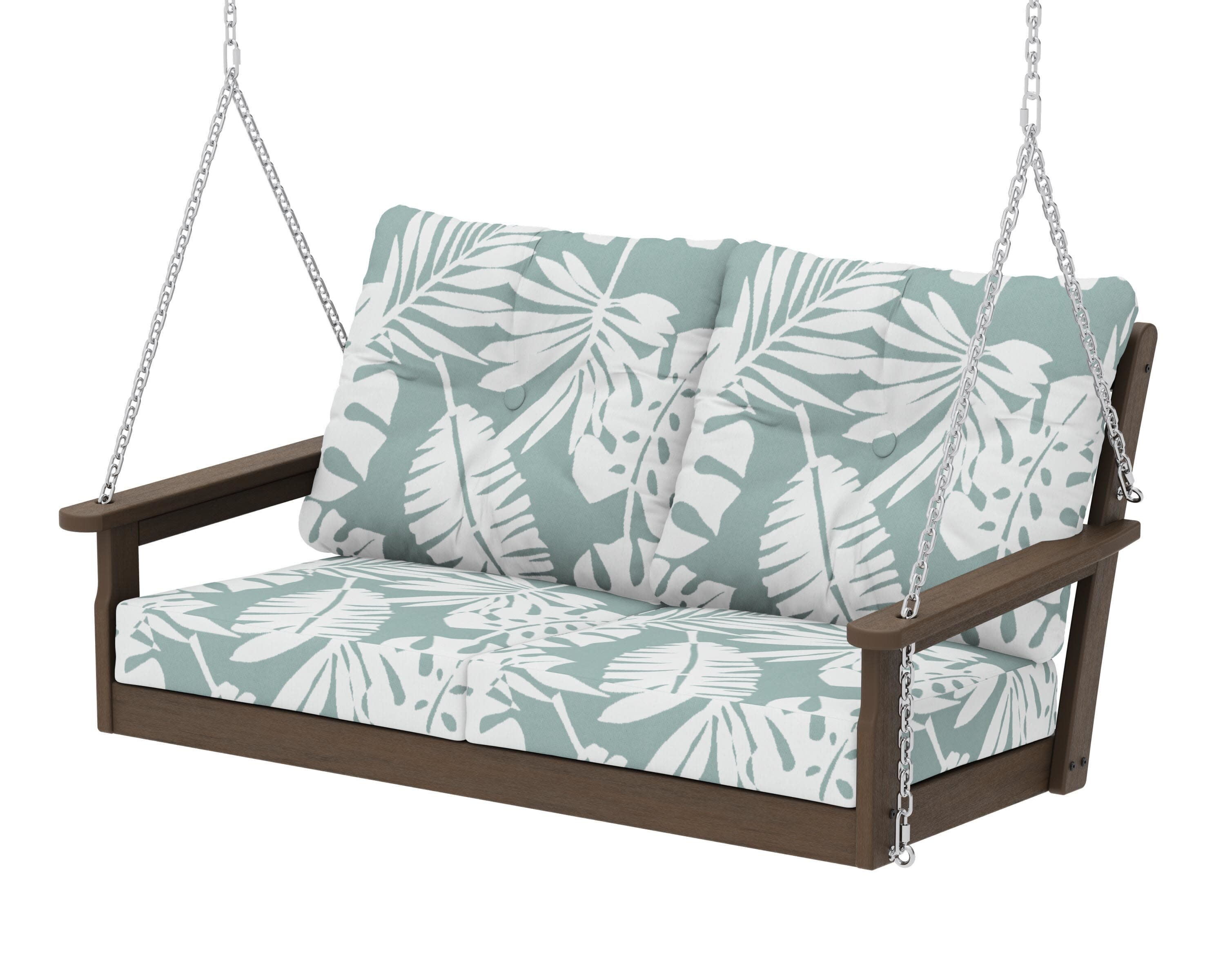 Vineyard Deep Seating Swing in Kona / Leaf Glacier Spa