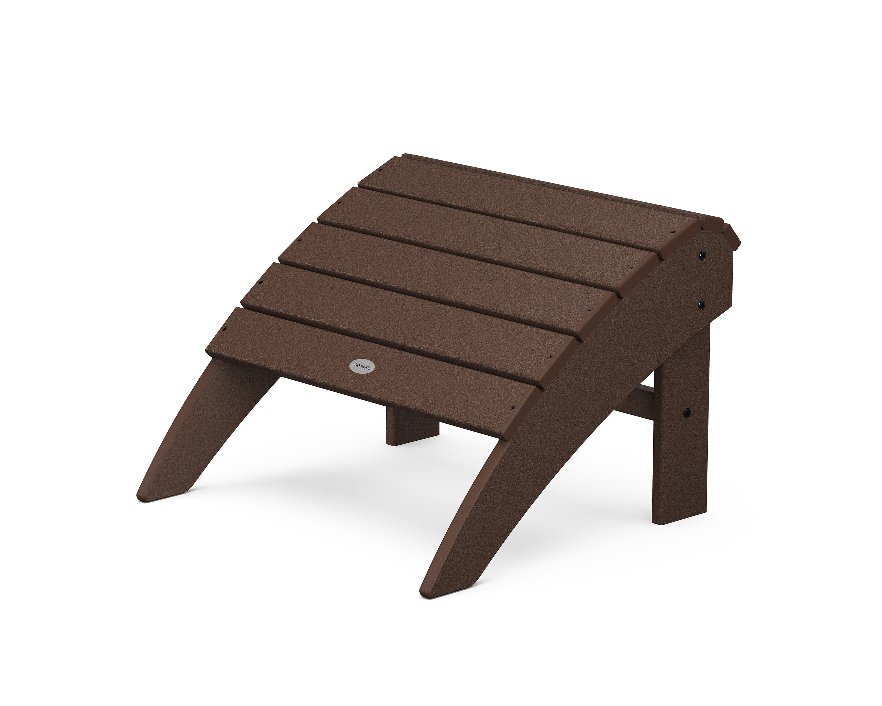 Vineyard Curveback Adirondack Ottoman in Mahogany