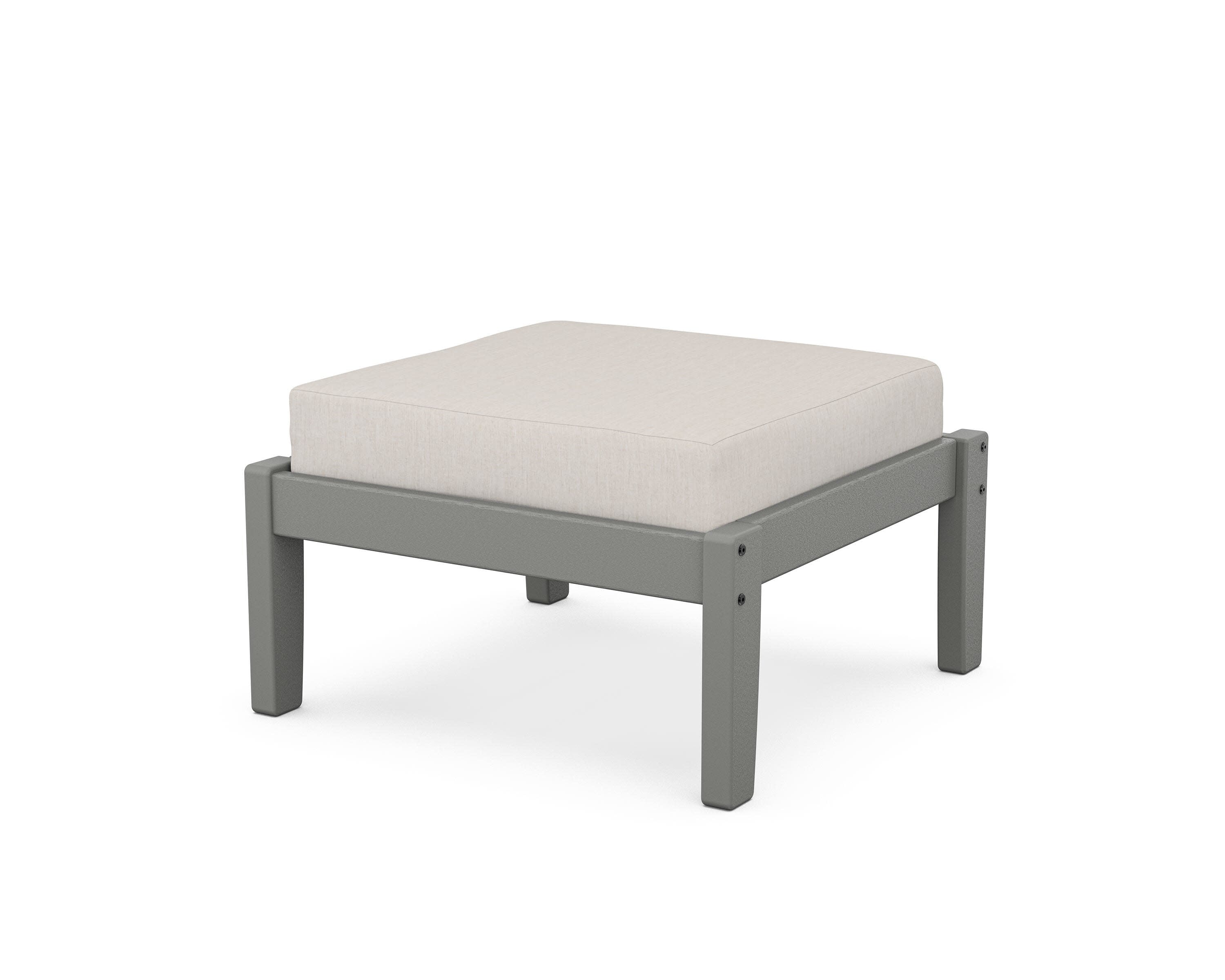 Deep Seating Ottoman in Slate Grey / Cast Ash