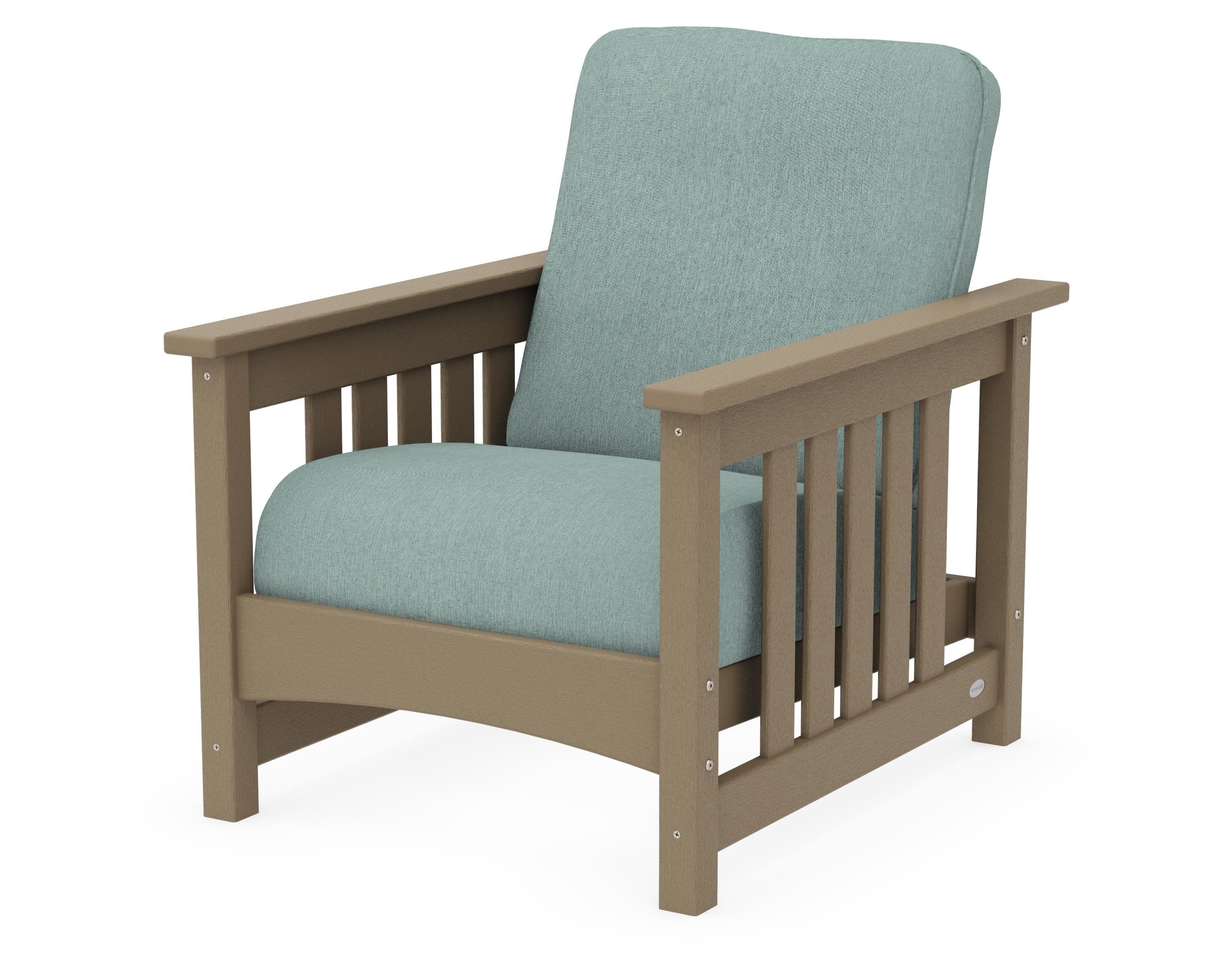 Club Mission Chair in Vintage Sahara / Glacier Spa