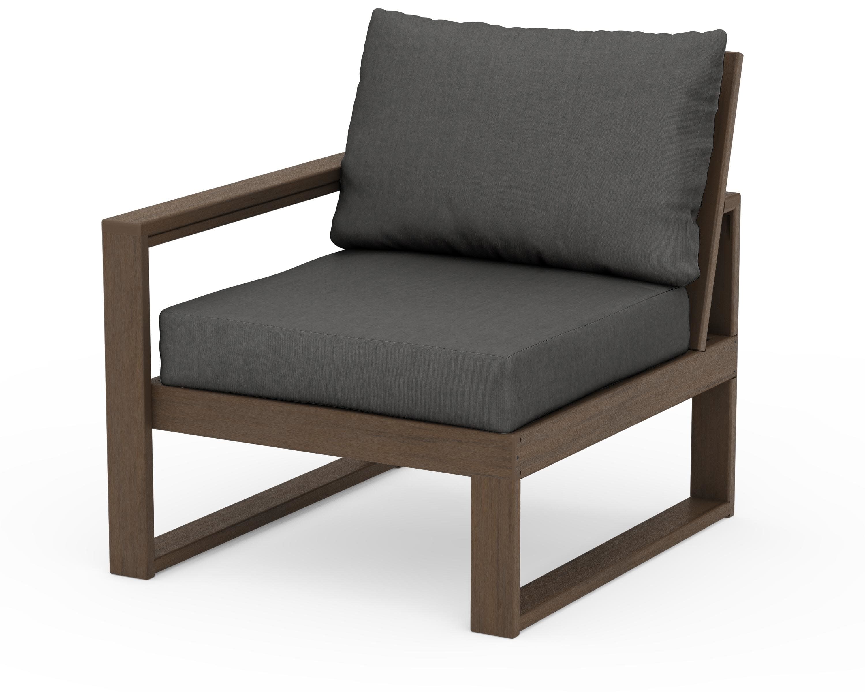 EDGE Modular Left Arm Chair in Kona / Spectrum Carbon