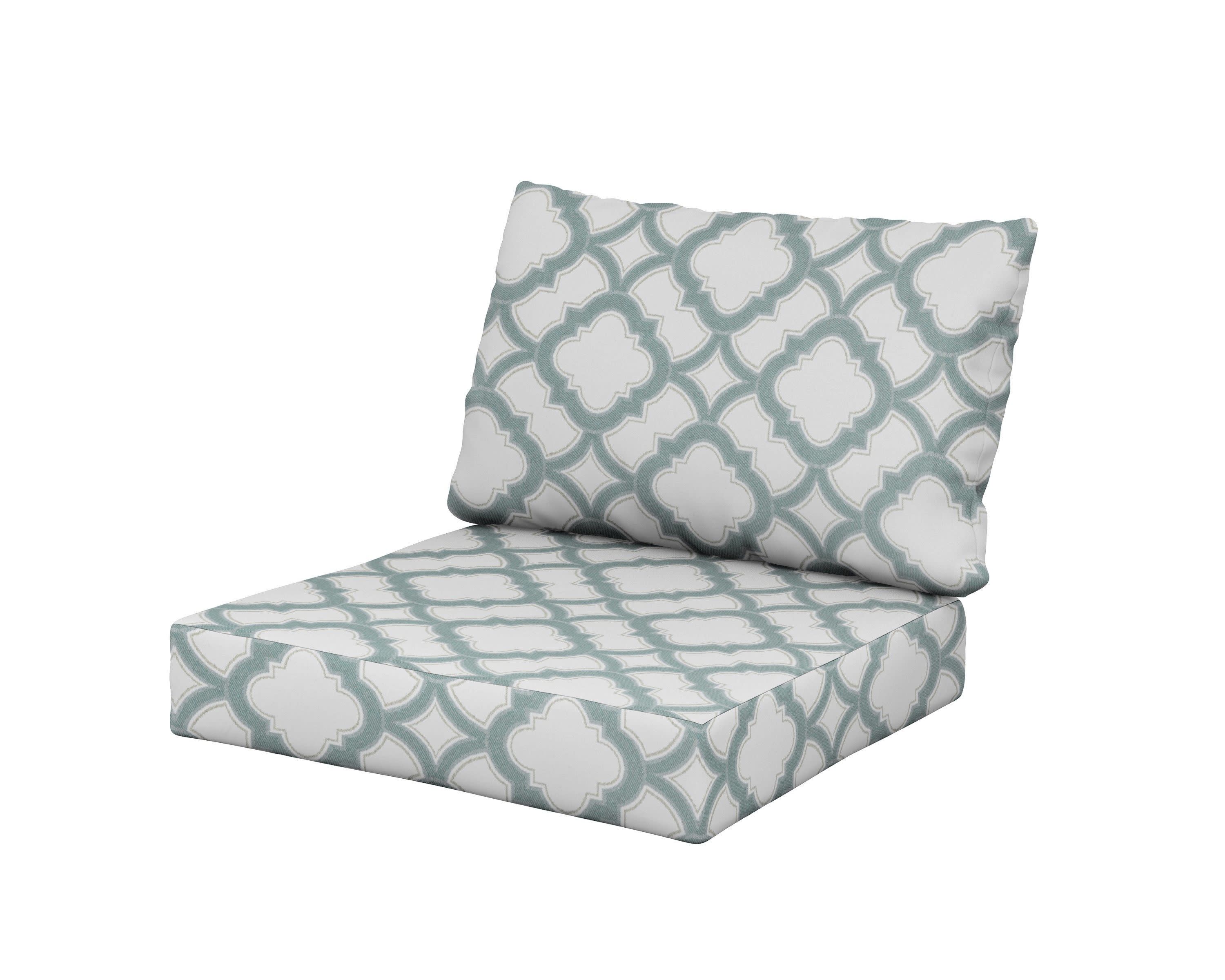 Modular Cushion in Trellis Glacier Spa