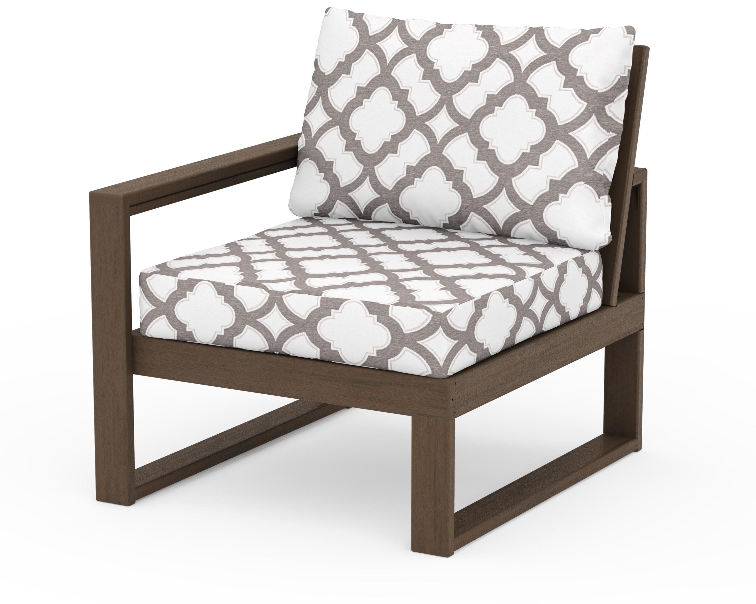 EDGE Modular Left Arm Chair in Kona / Trellis Grey Mist