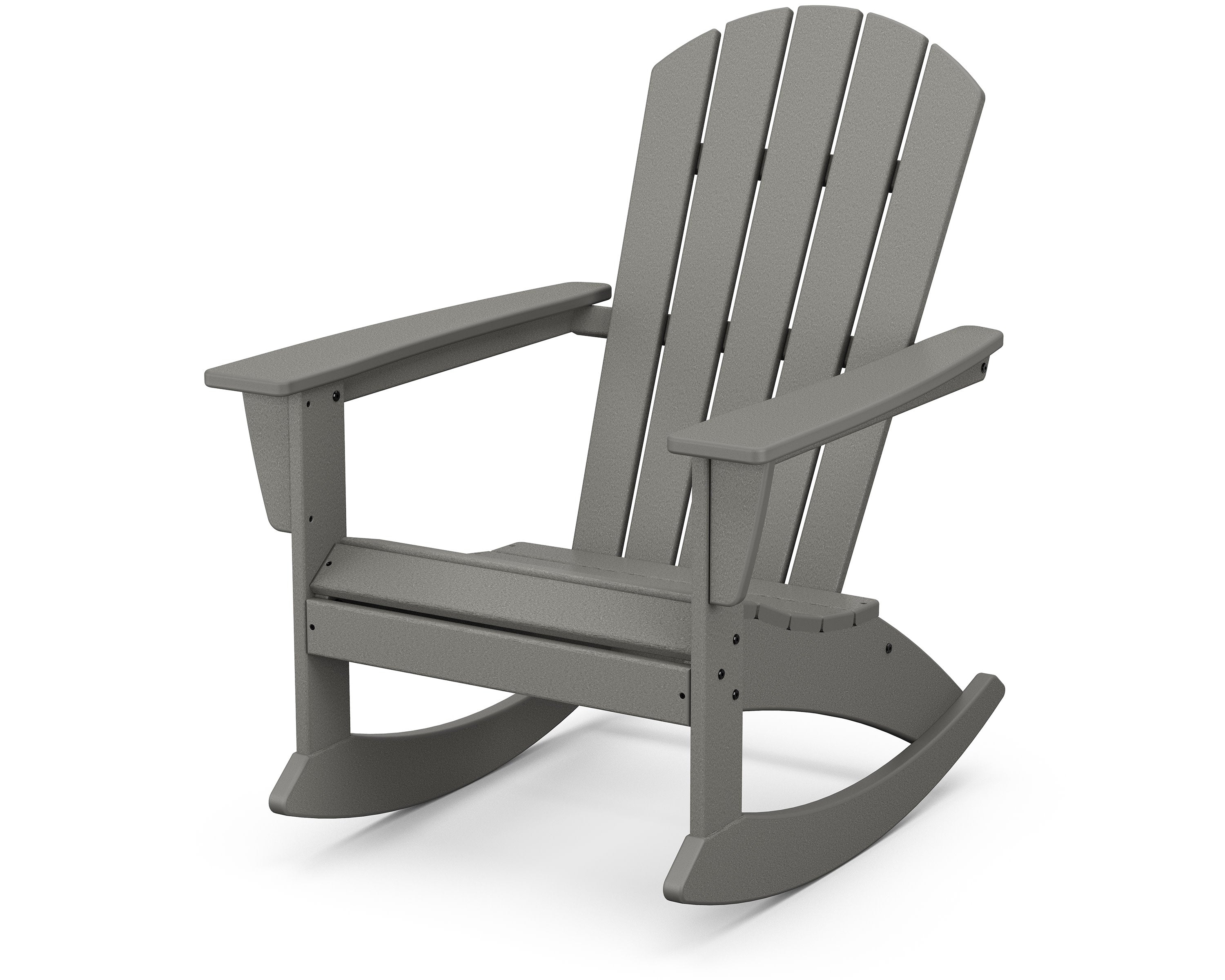 Nautical Adirondack Rocking Chair in Slate Grey
