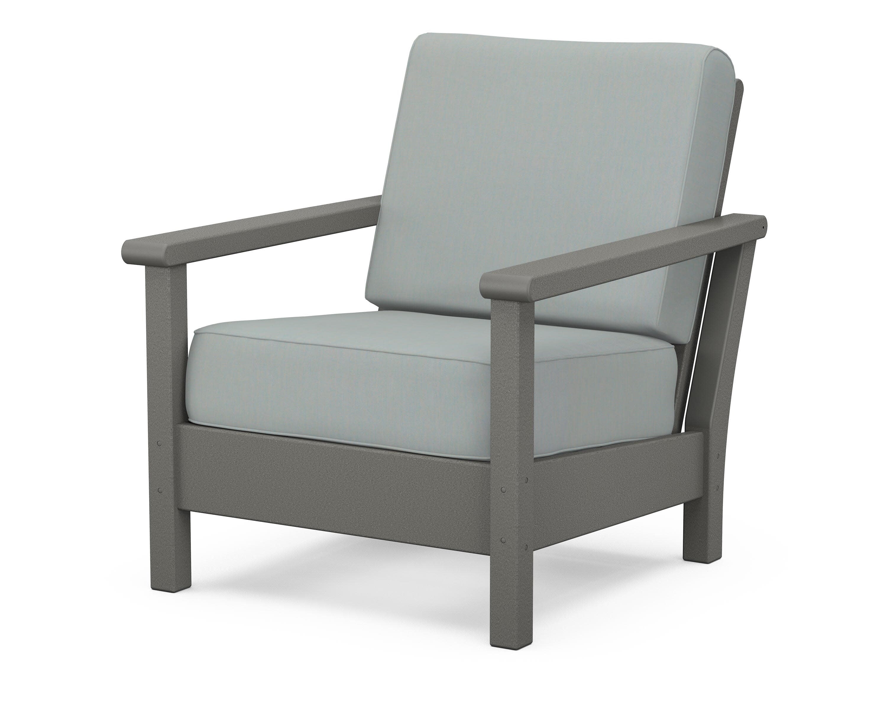 Harbour Deep Seating Chair in Slate Grey / Spa