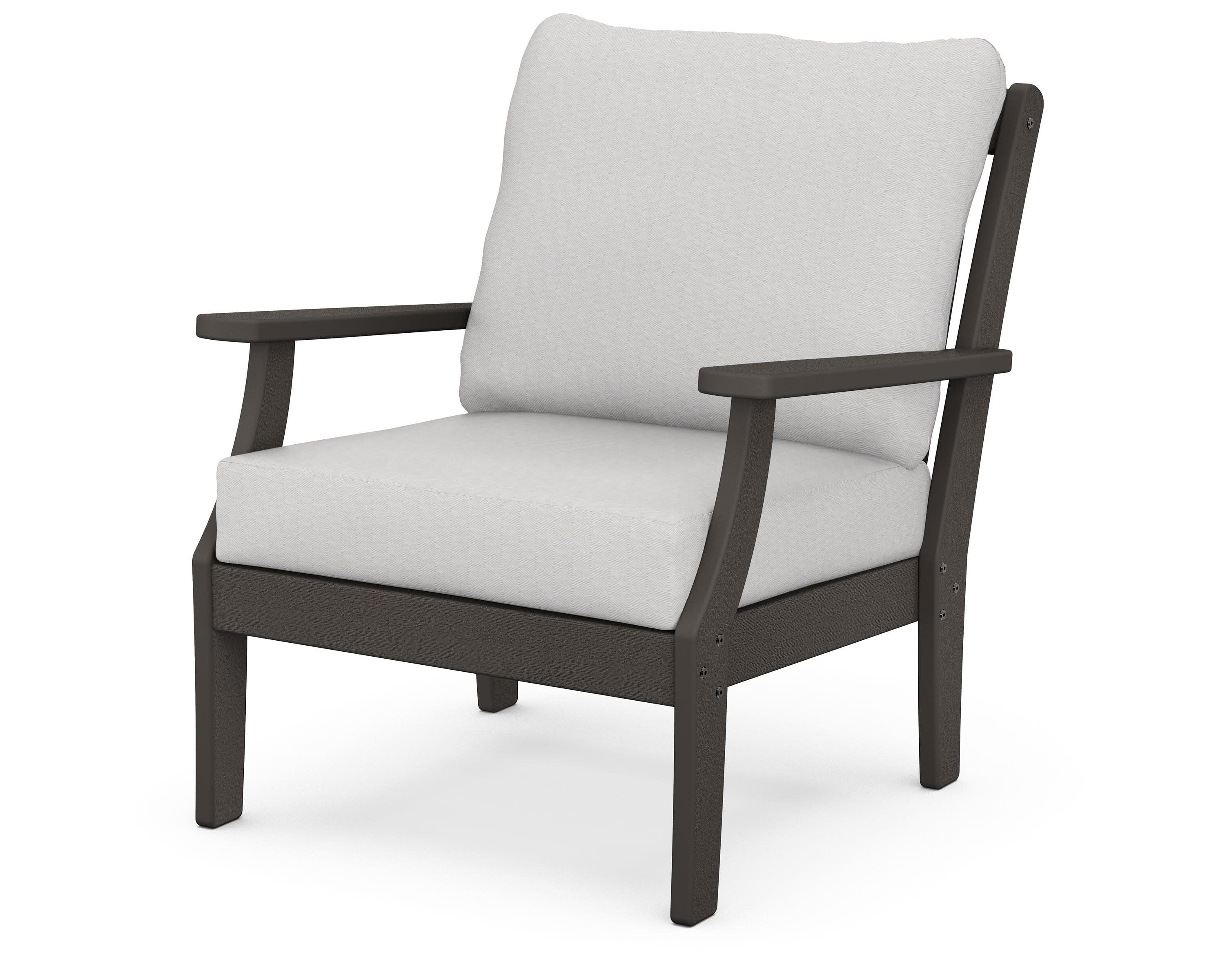 Braxton Deep Seating Chair in Vintage Coffee / Diamond in the Rough