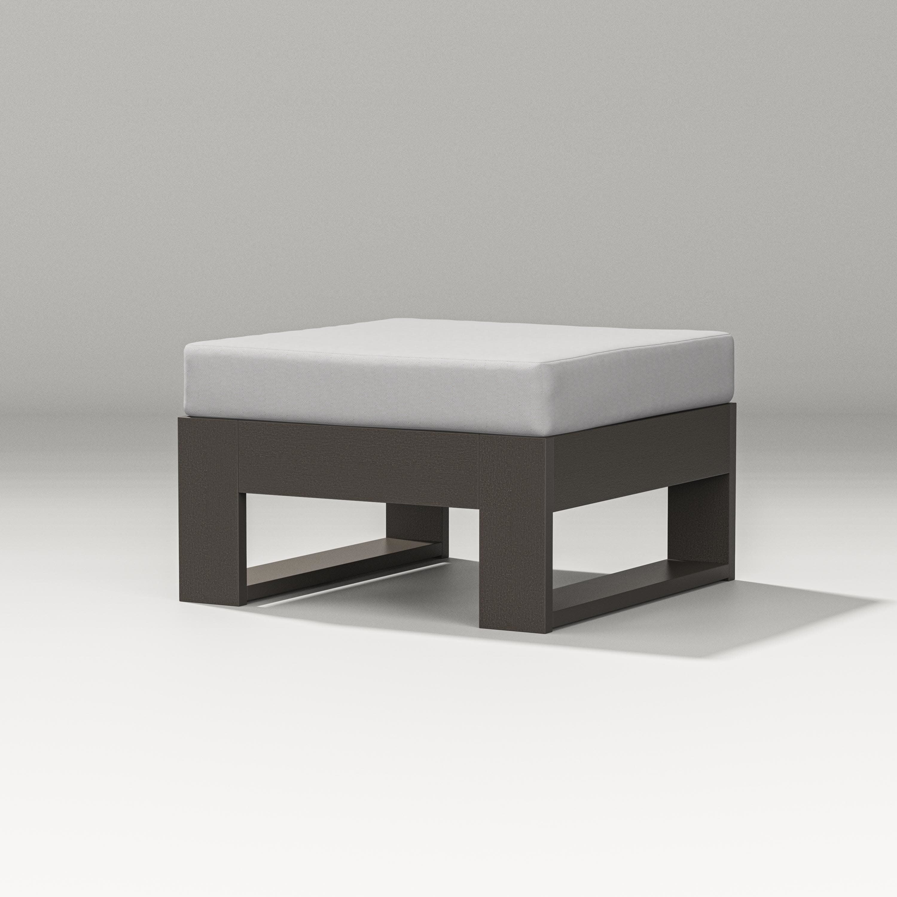 Latitude Lounge Ottoman in Vintage Coffee / Diamond in the Rough