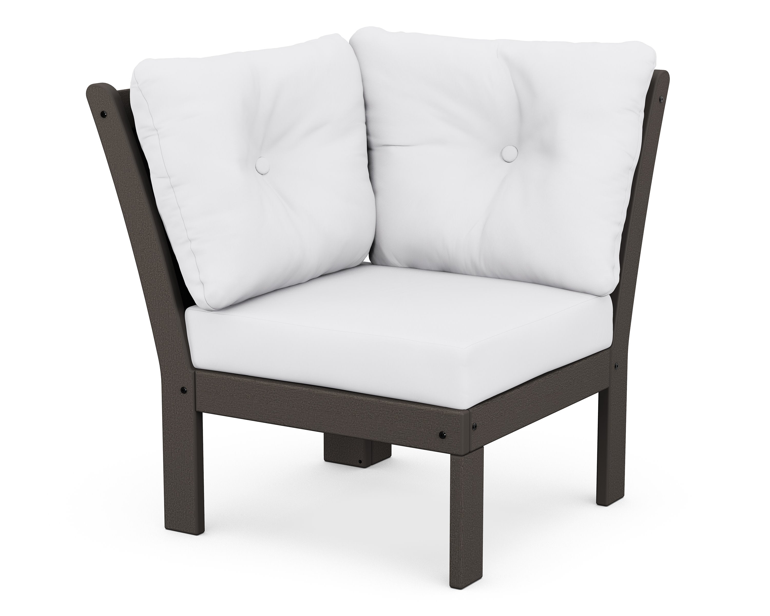 Vineyard Modular Corner Chair in Vintage Coffee / Natural