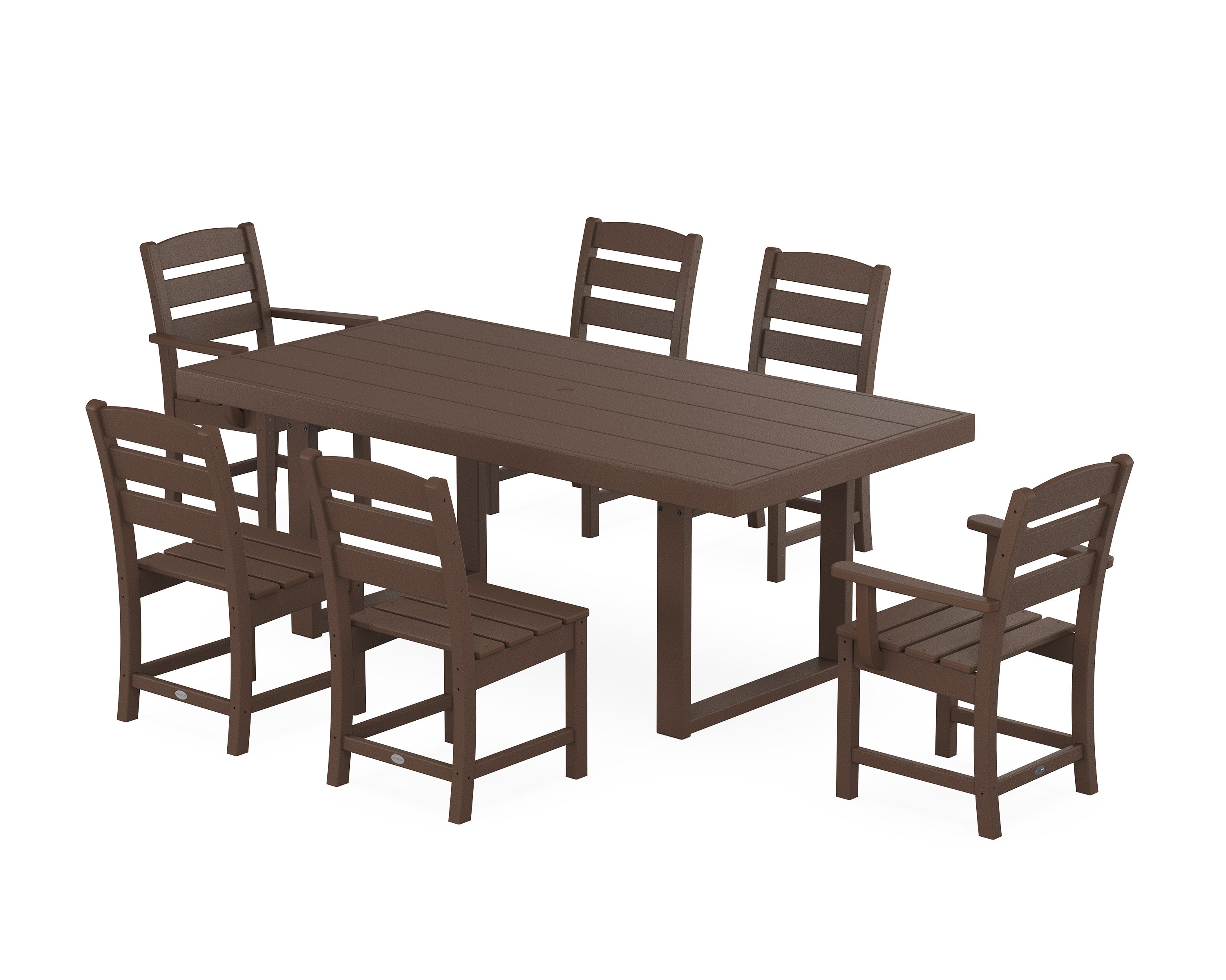 Lakeside 7-Piece Dining Set in Mahogany
