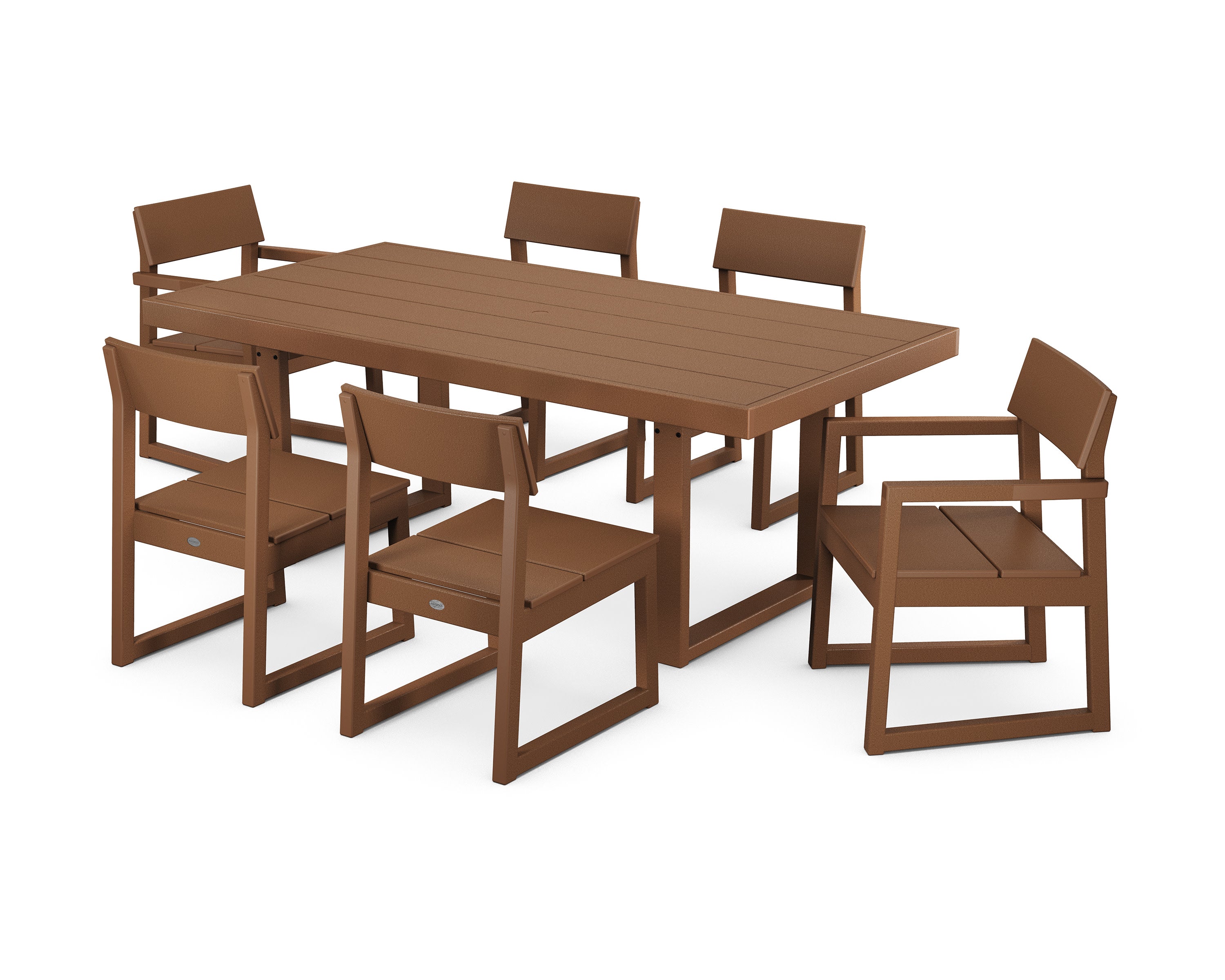 EDGE 7-Piece Dining Set in Teak