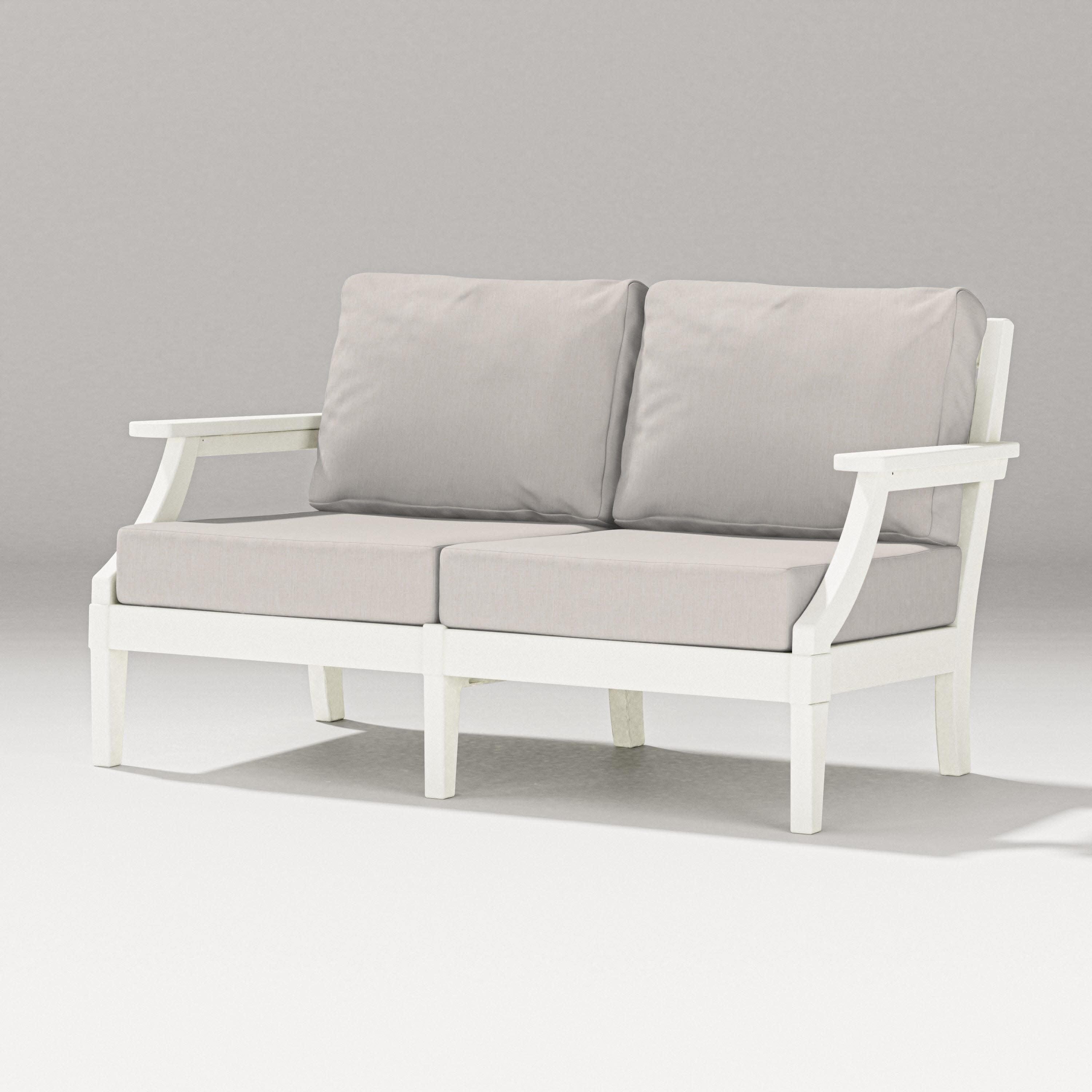 Estate Loveseat in Vintage White / Cast Ash