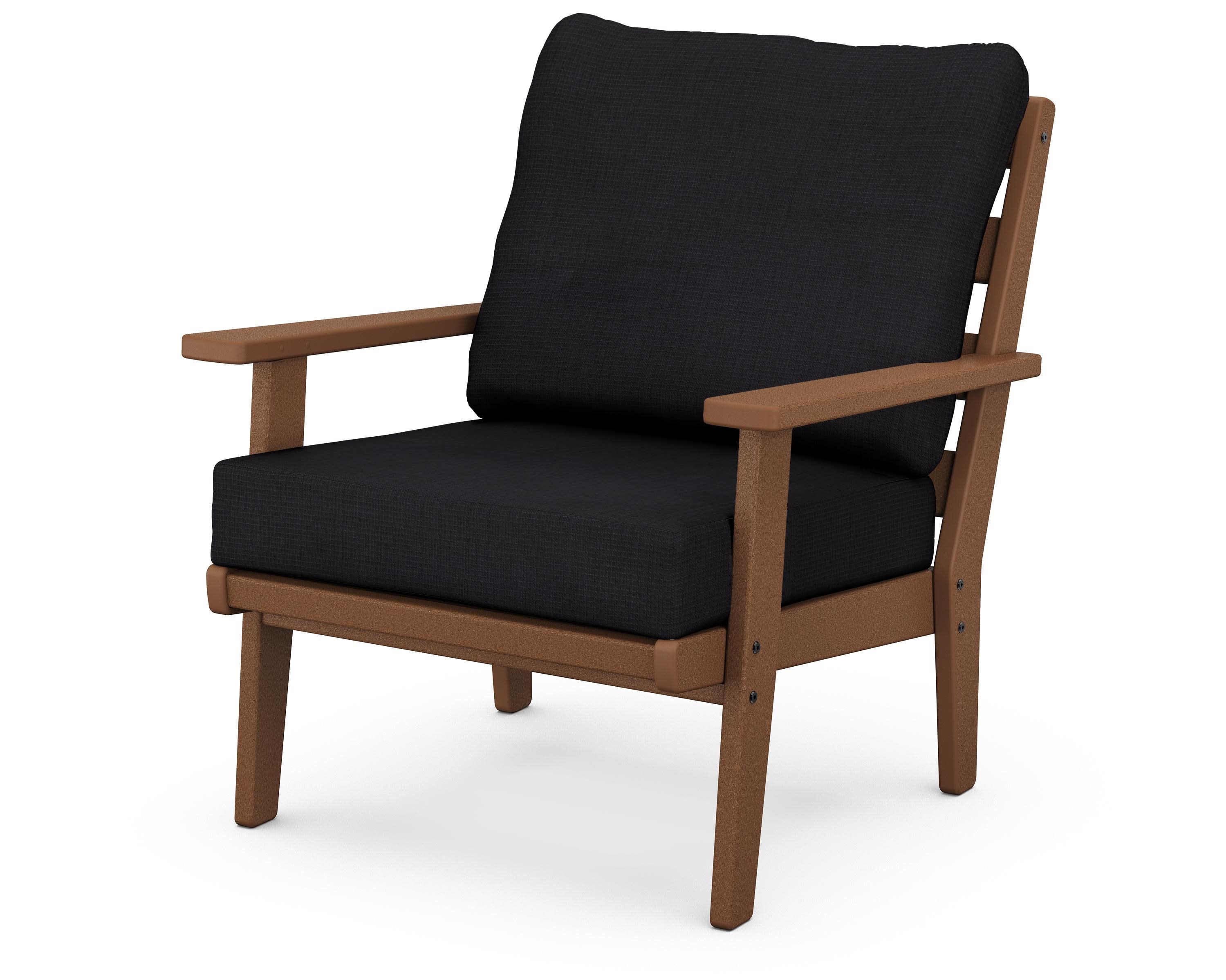 Grant Park Deep Seating Chair in Teak / Midnight Linen