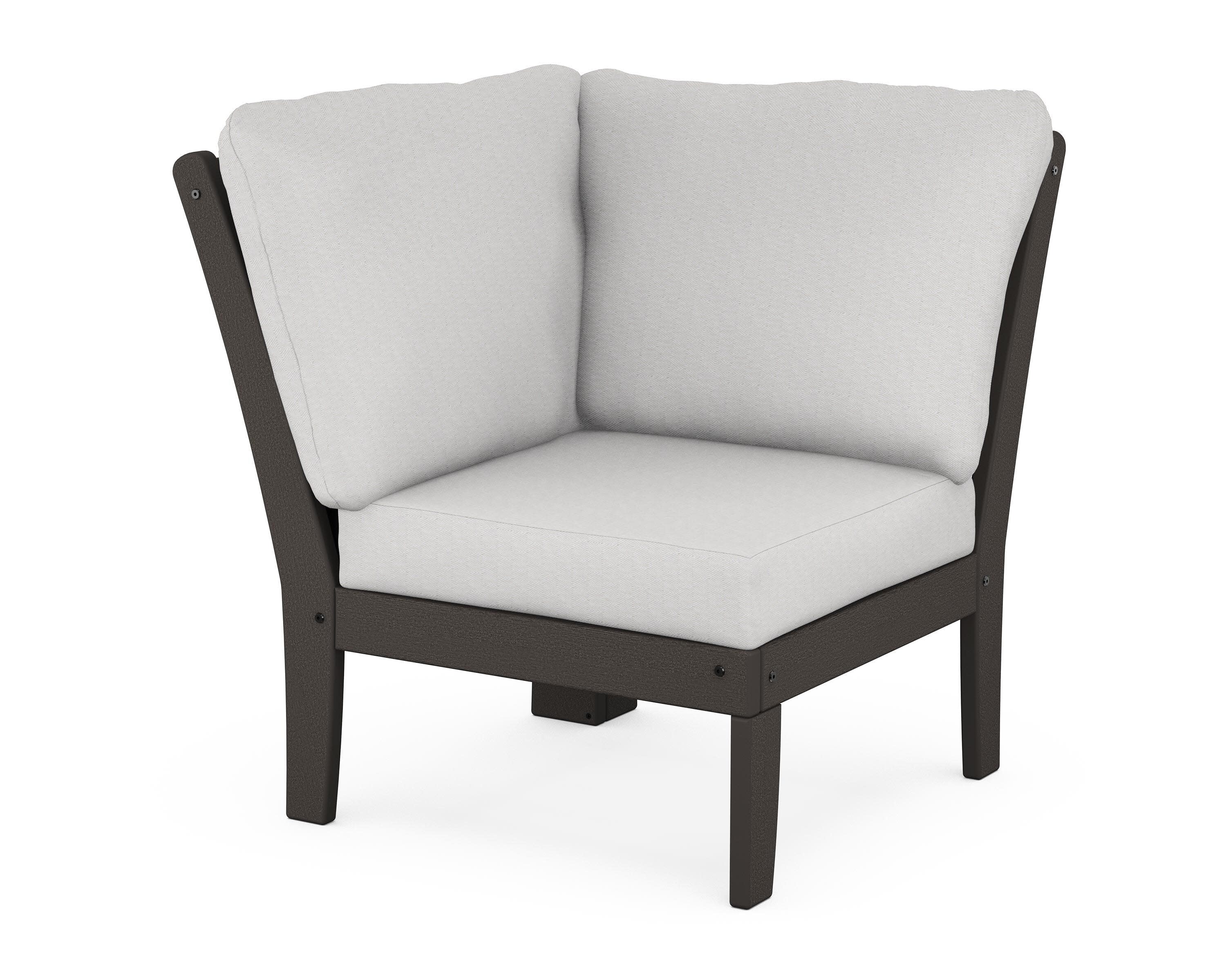 Braxton Modular Corner Chair in Vintage Coffee / Diamond in the Rough