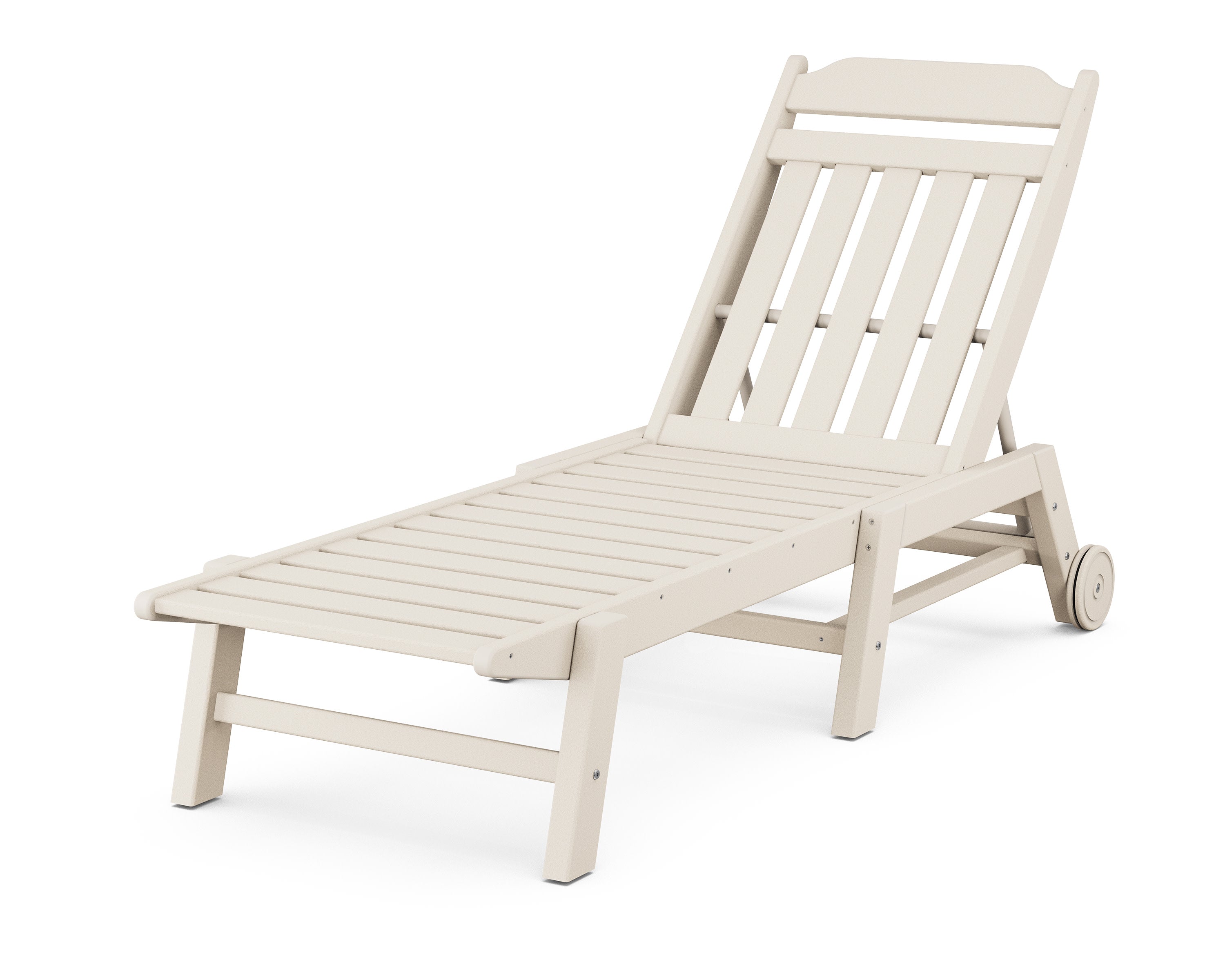 Cottage Chaise with Wheels in Sand