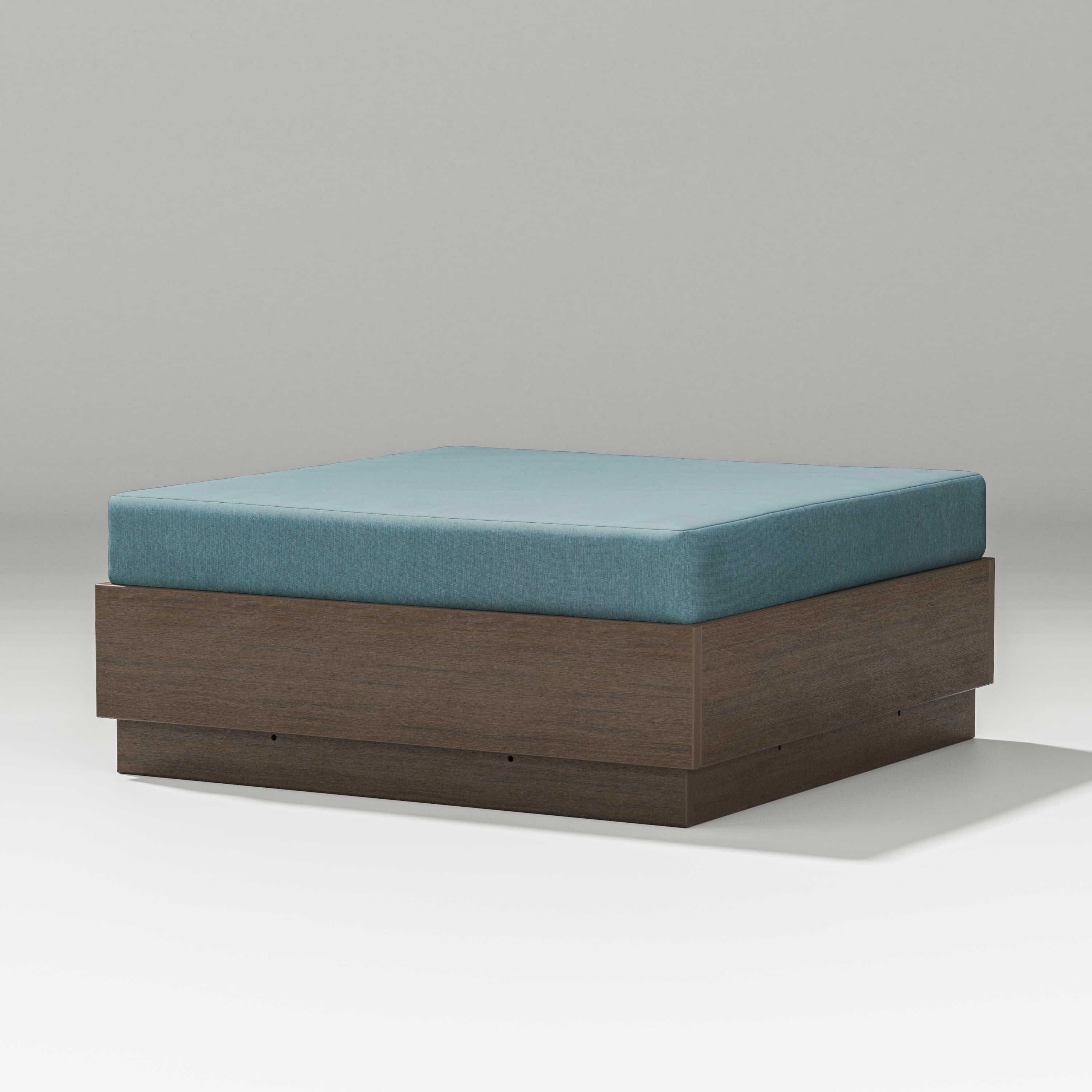 Elevate Lounge Ottoman in Kona / Ocean Teal