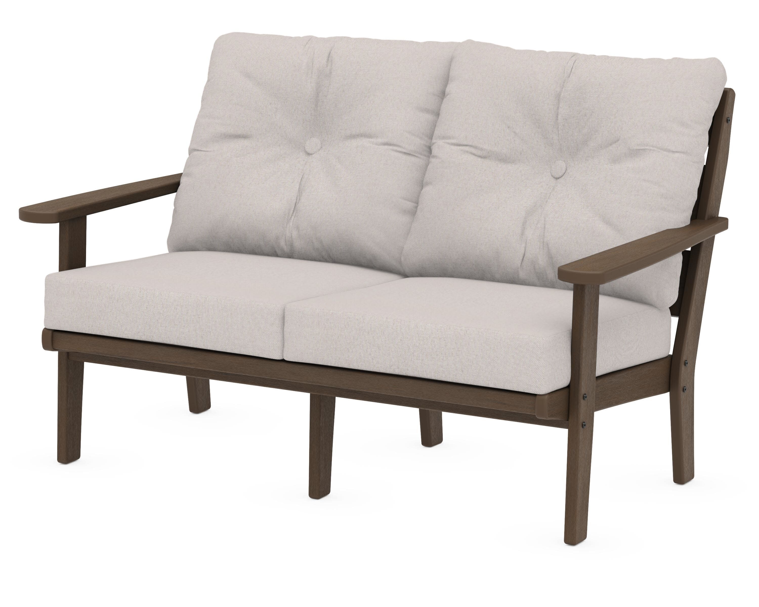 Lakeside Deep Seating Loveseat in Kona / Dune Burlap
