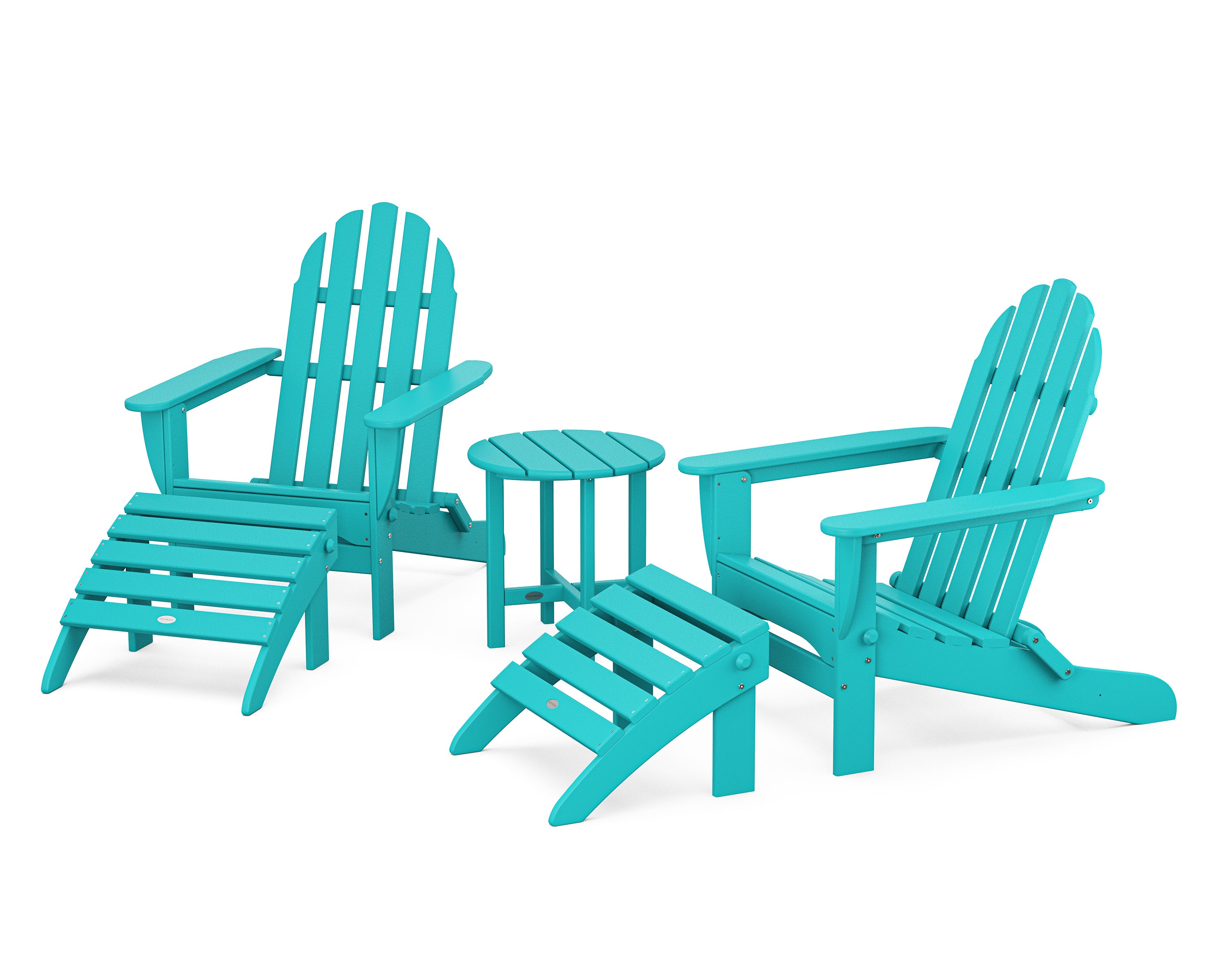 Classic Adirondack 5-Piece Casual Set in Aruba