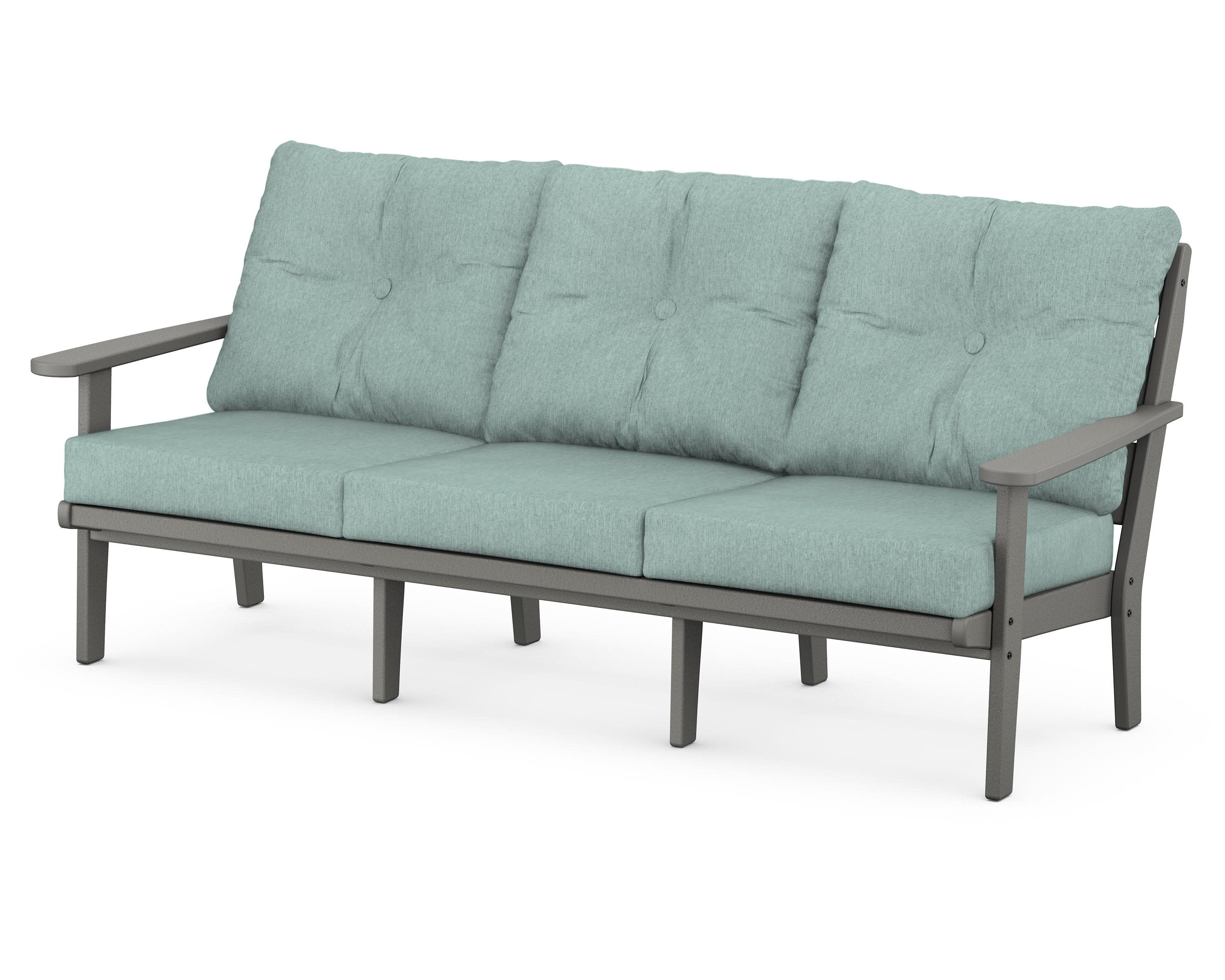Lakeside Deep Seating Sofa in Slate Grey / Glacier Spa