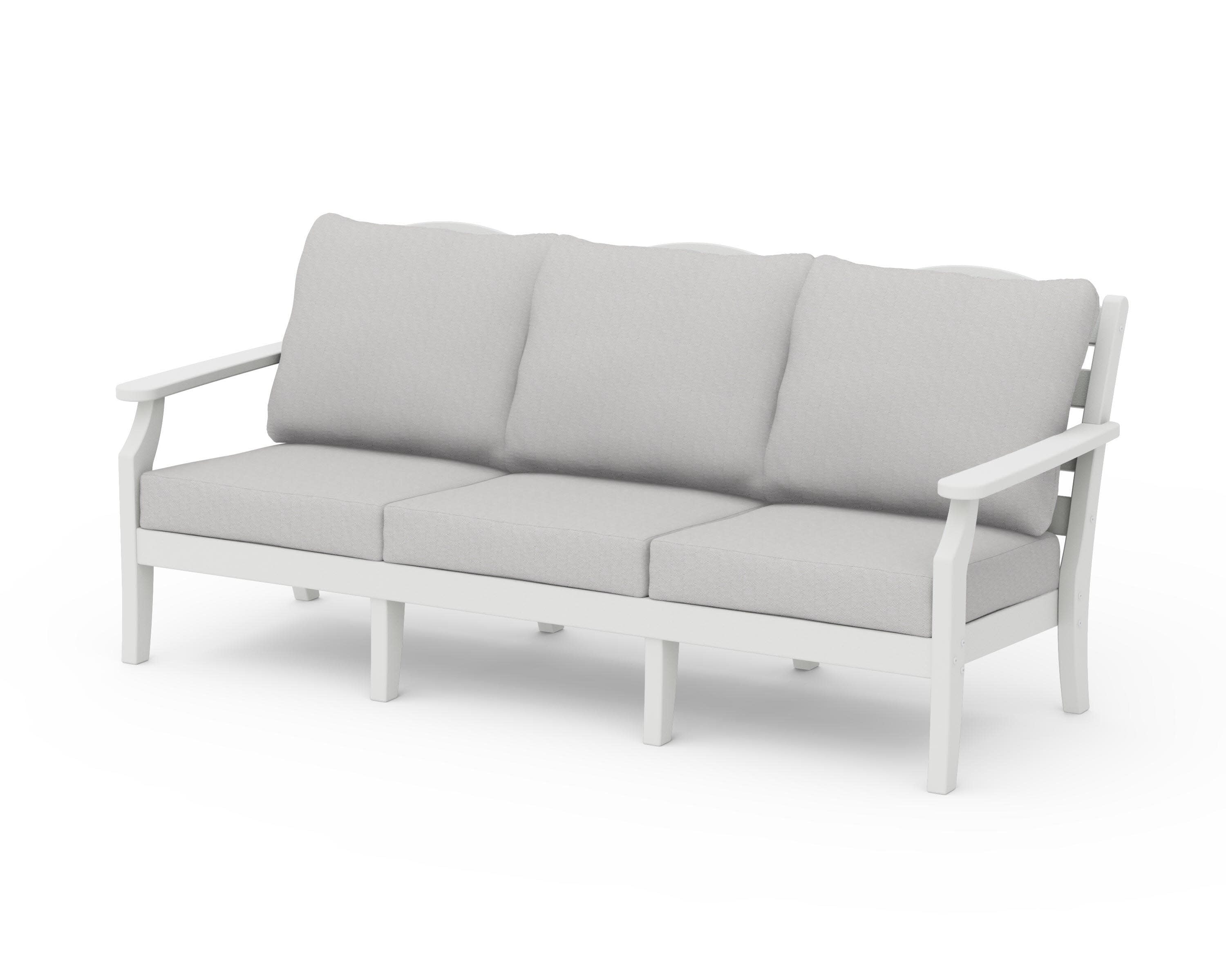 Savannah Deep Seating Sofa in Vintage White / Diamond in the Rough