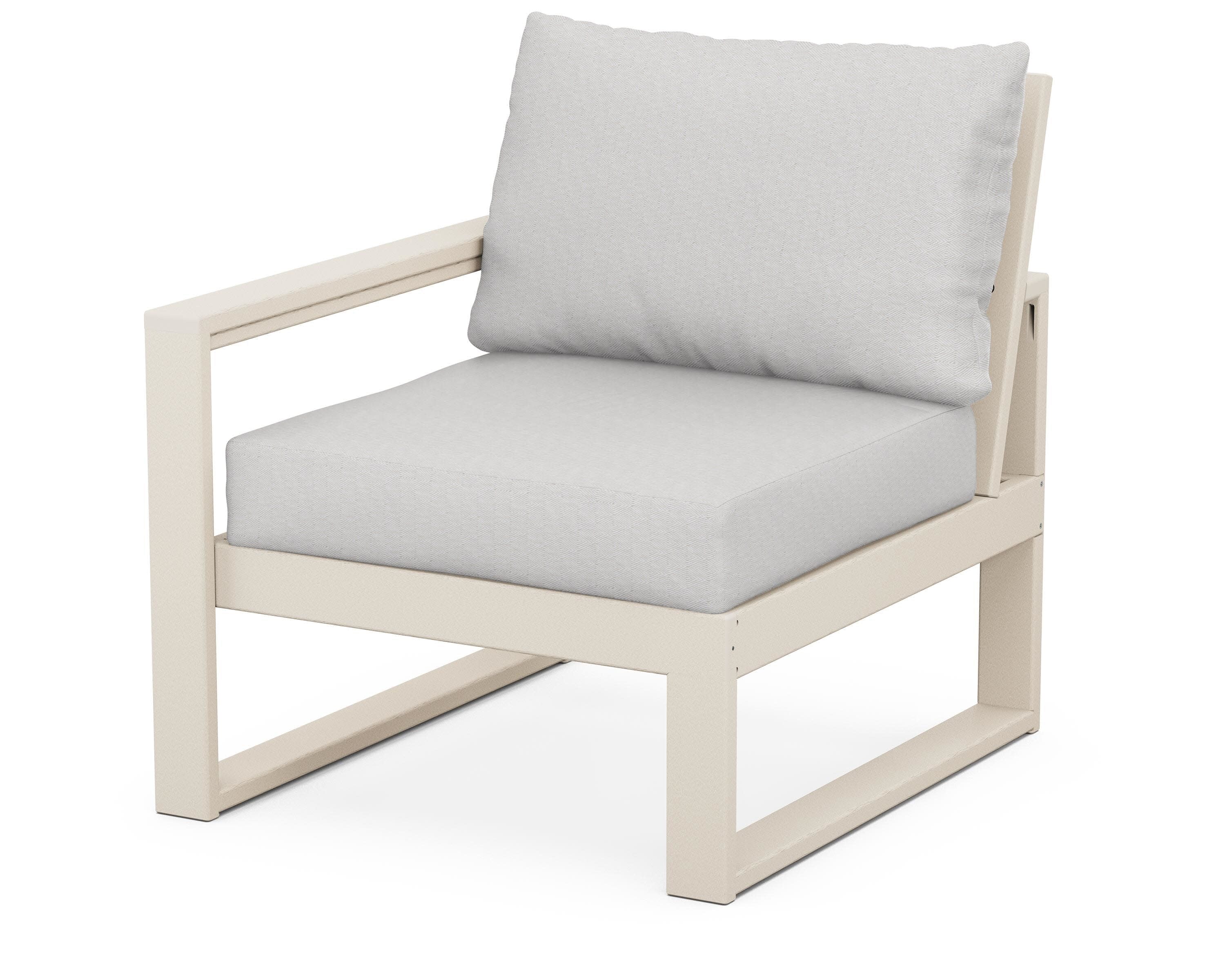 EDGE Modular Left Arm Chair in Sand / Diamond in the Rough