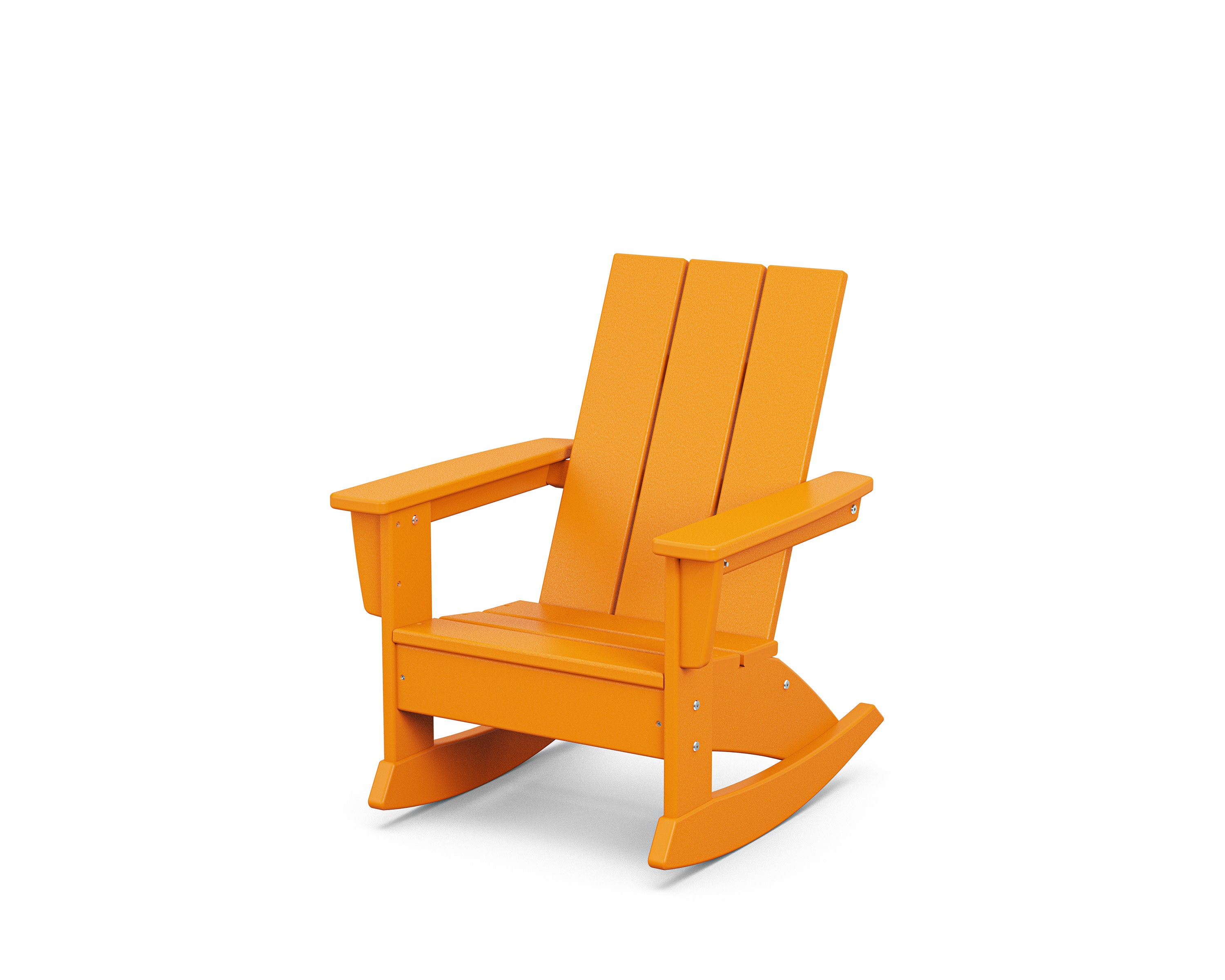 Kids Modern Adirondack Rocking Chair in Tangerine