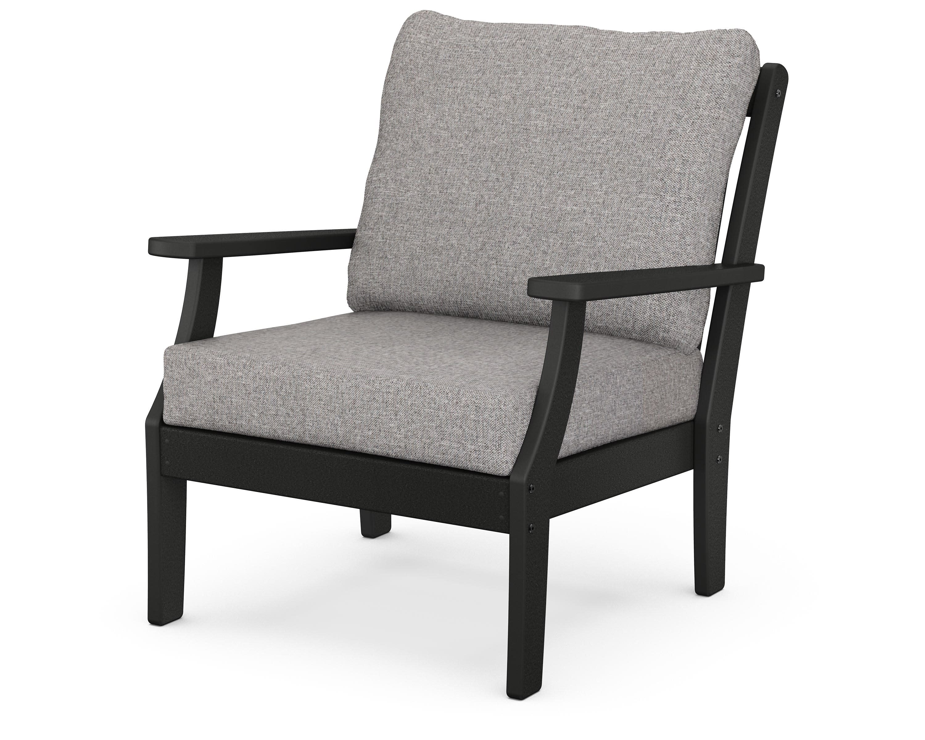 Braxton Deep Seating Chair in Black / Grey Mist