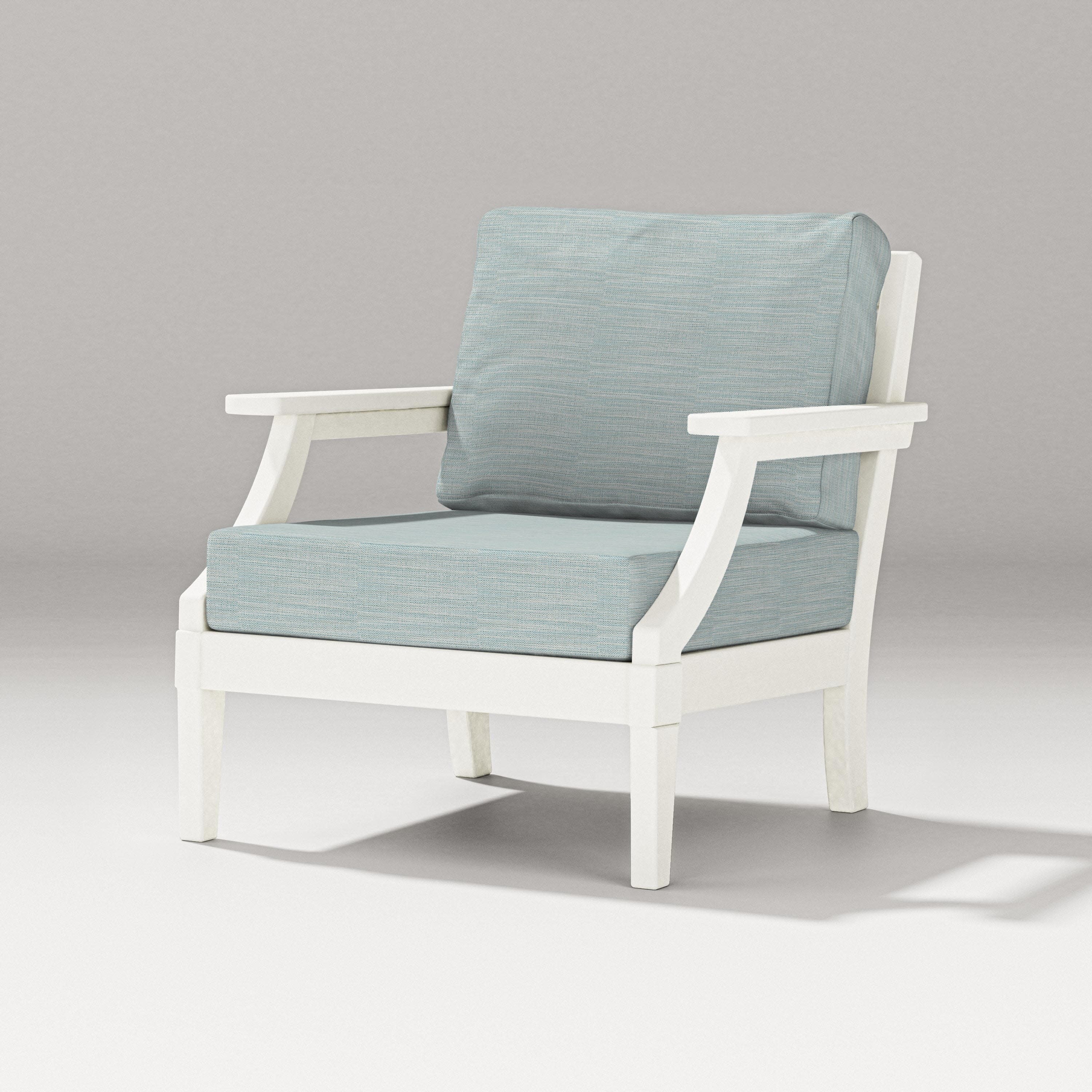Estate Lounge Chair in Vintage White / Soothe Mist