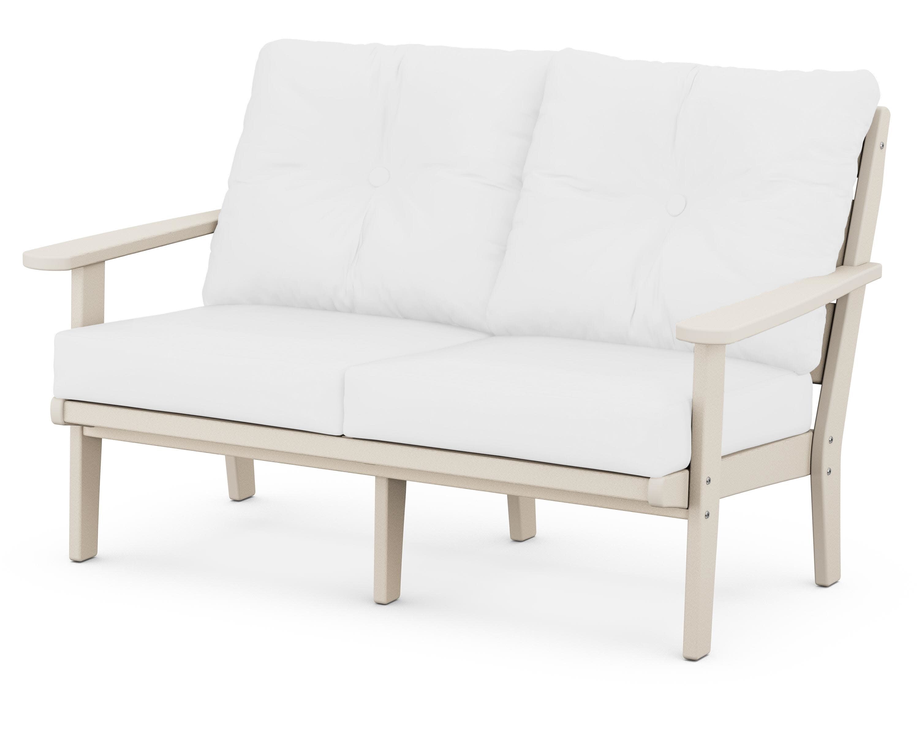 Lakeside Deep Seating Loveseat in Sand / Natural