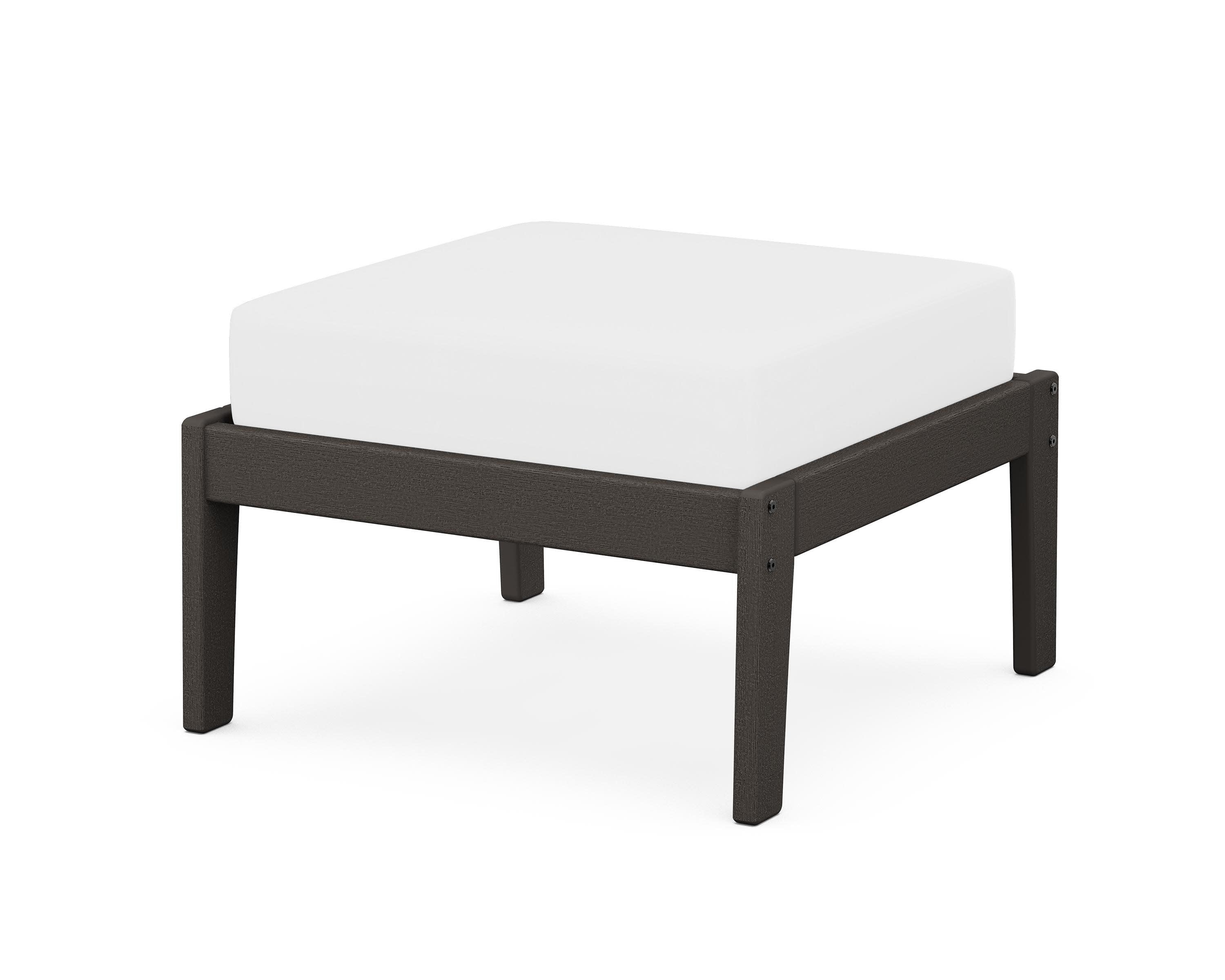 Deep Seating Ottoman in Vintage Coffee / Natural