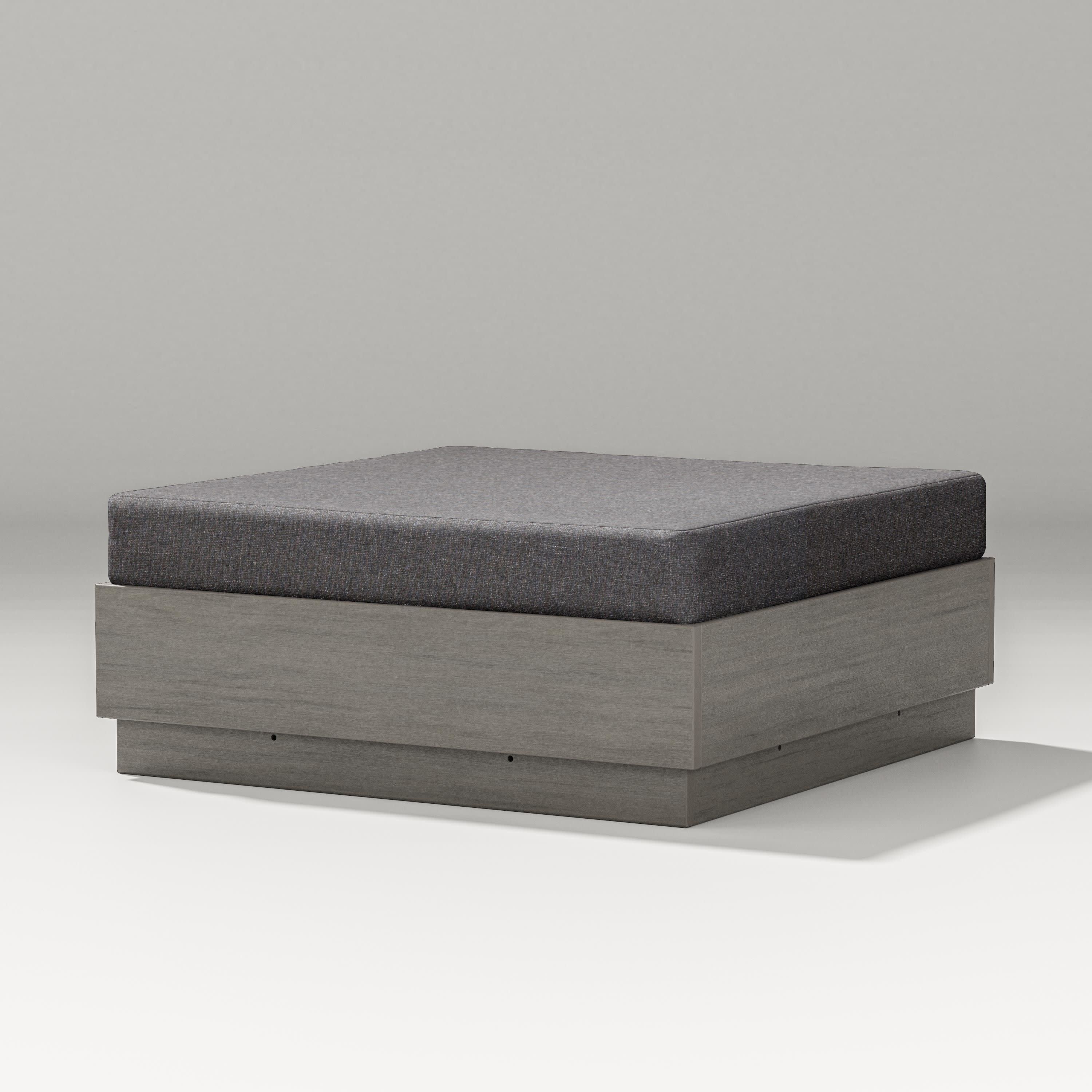 Elevate Lounge Ottoman in Driftwood / Ash Charcoal