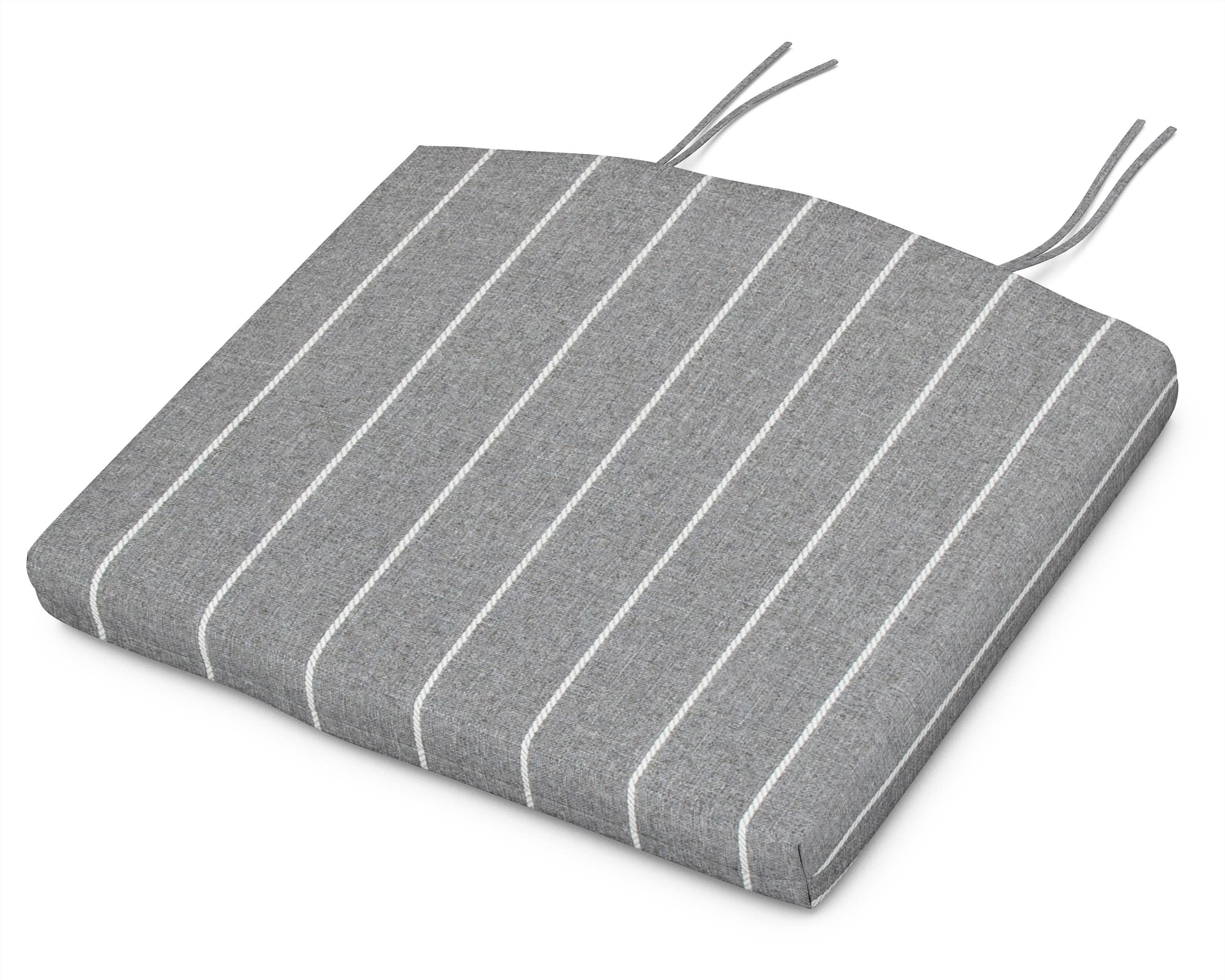 Standard Seat Cushion 18.5"D x 24"W x 2.5"H in Pencil Pewter