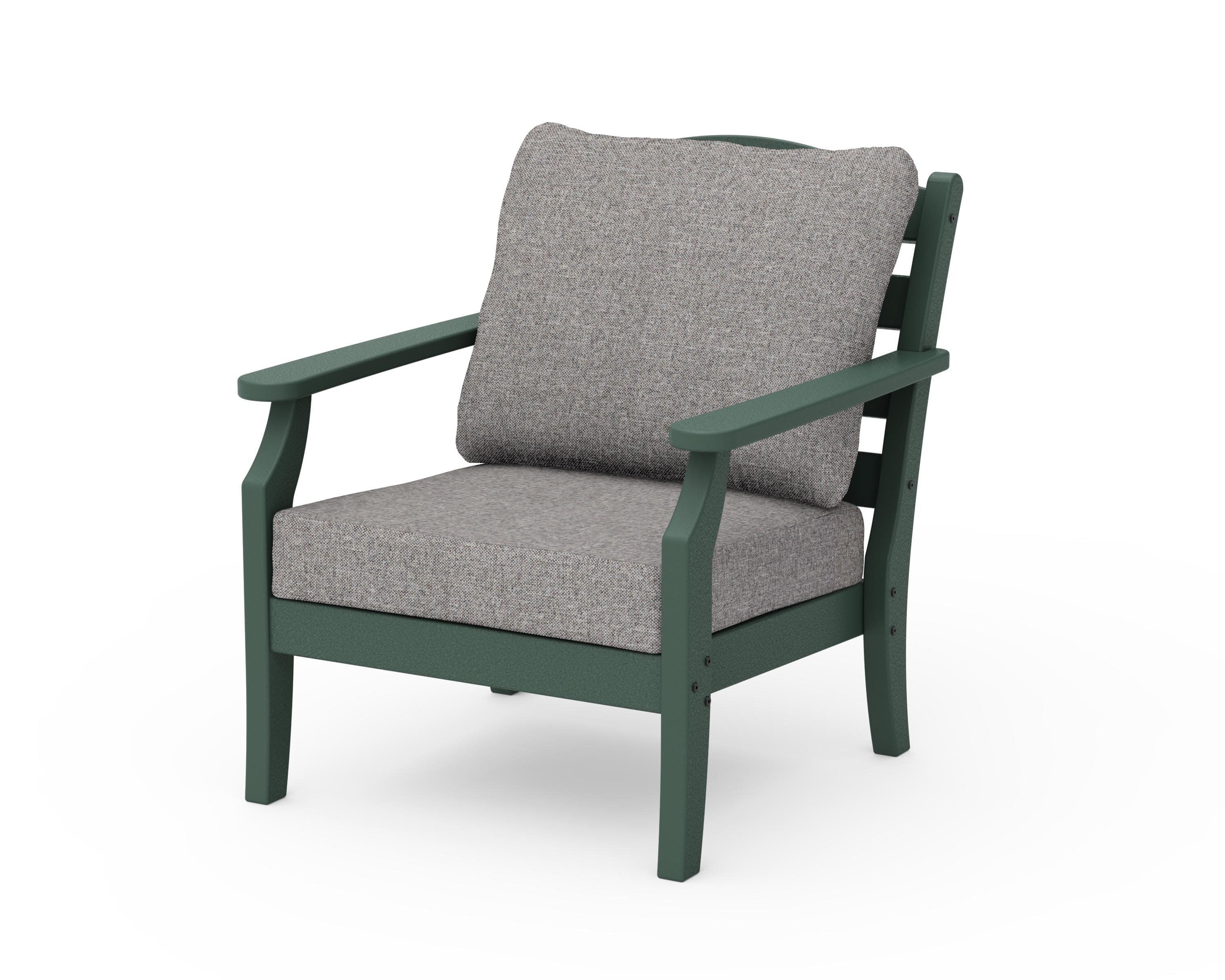 Savannah Deep Seating Chair in Green / Grey Mist